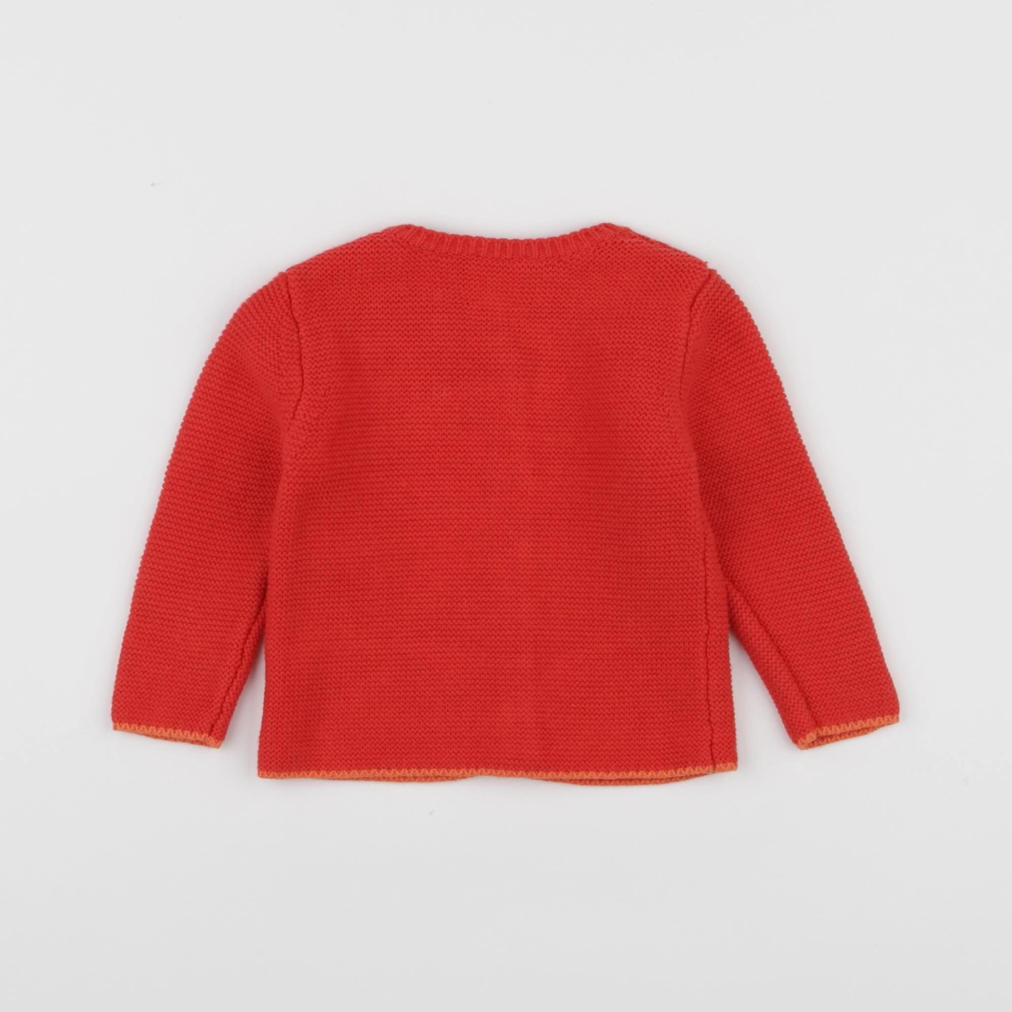 Carrément Beau - gilet rouge - 6 mois