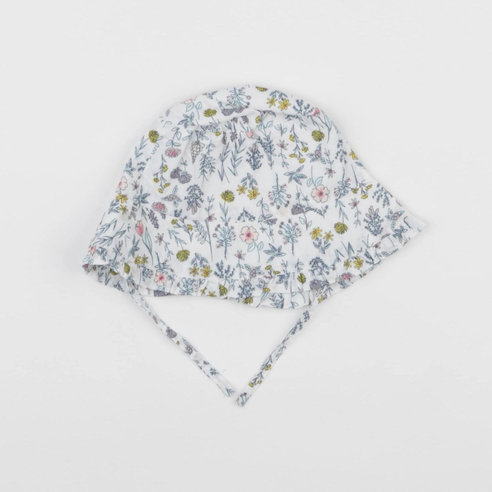Carrément Beau - chapeau blanc, bleu - 3/6 mois