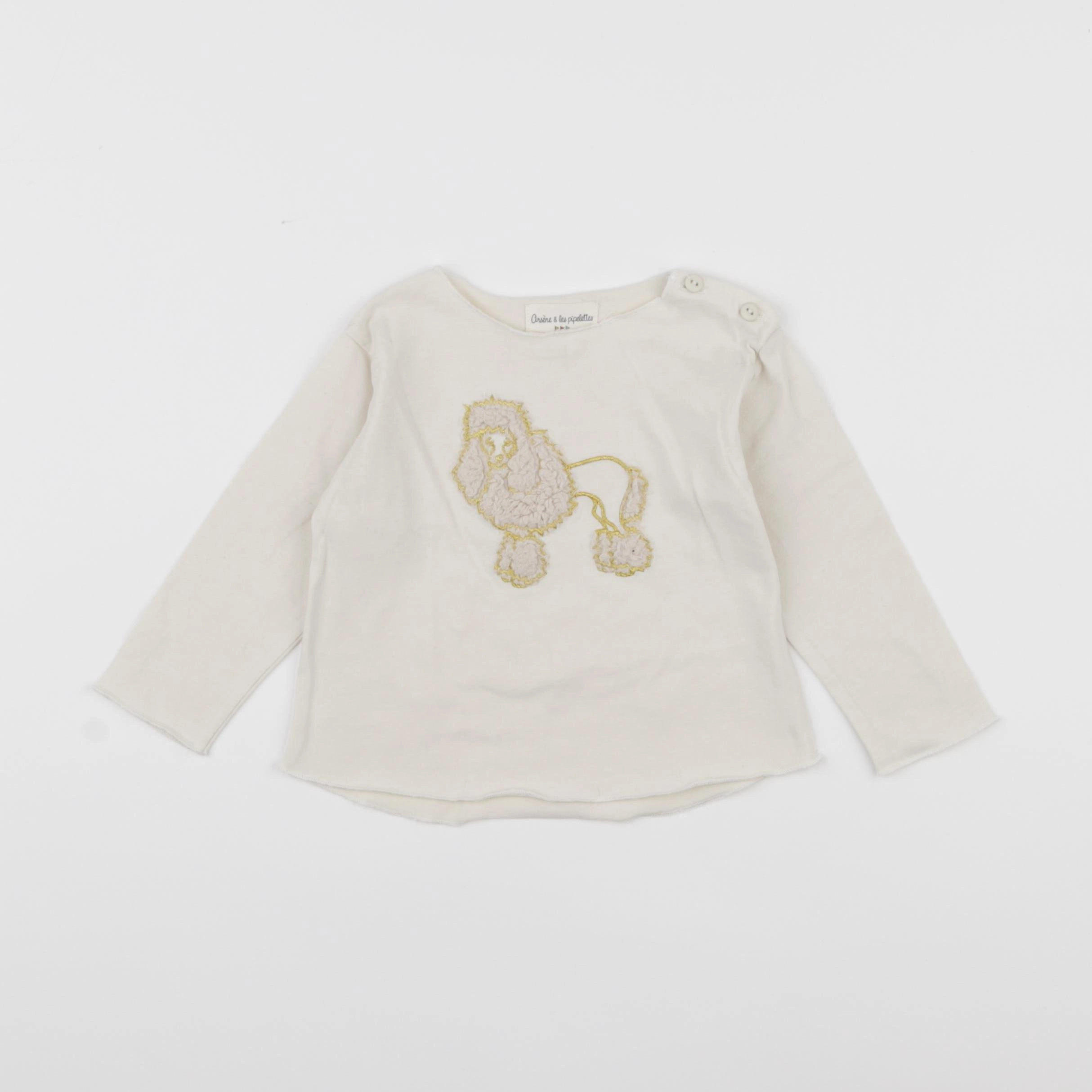 Arsène et les pipelettes - tee-shirt beige - 18 mois