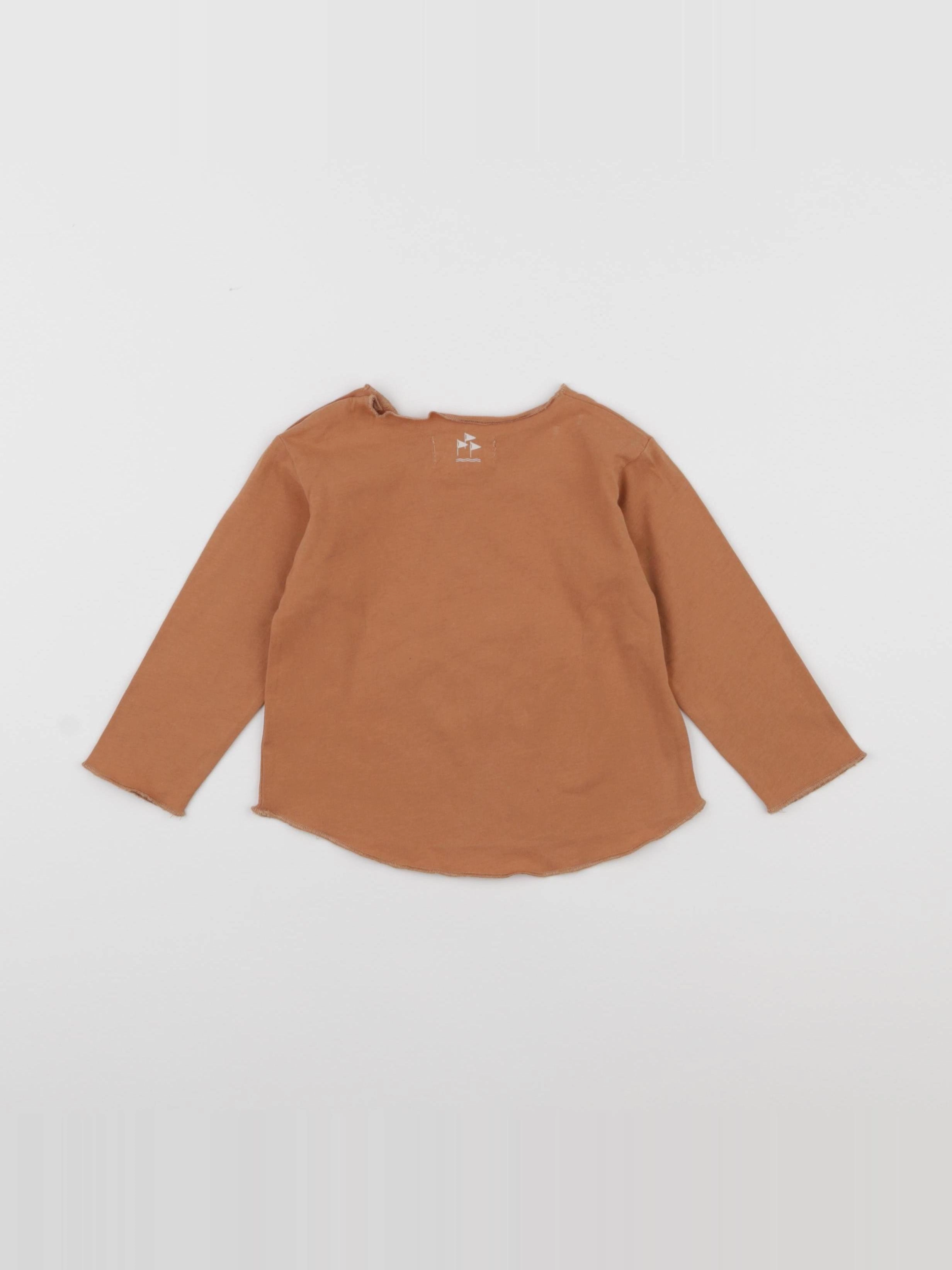 Arsène et les pipelettes - tee-shirt marron - 18 mois