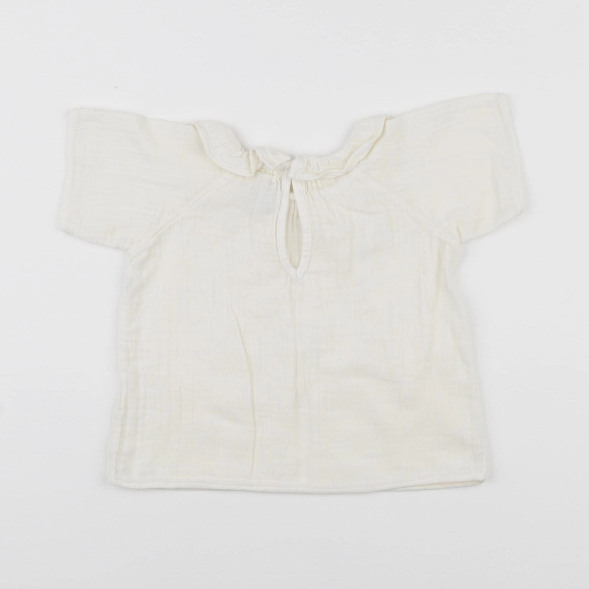 Petit Bateau - blouse beige - 12 mois