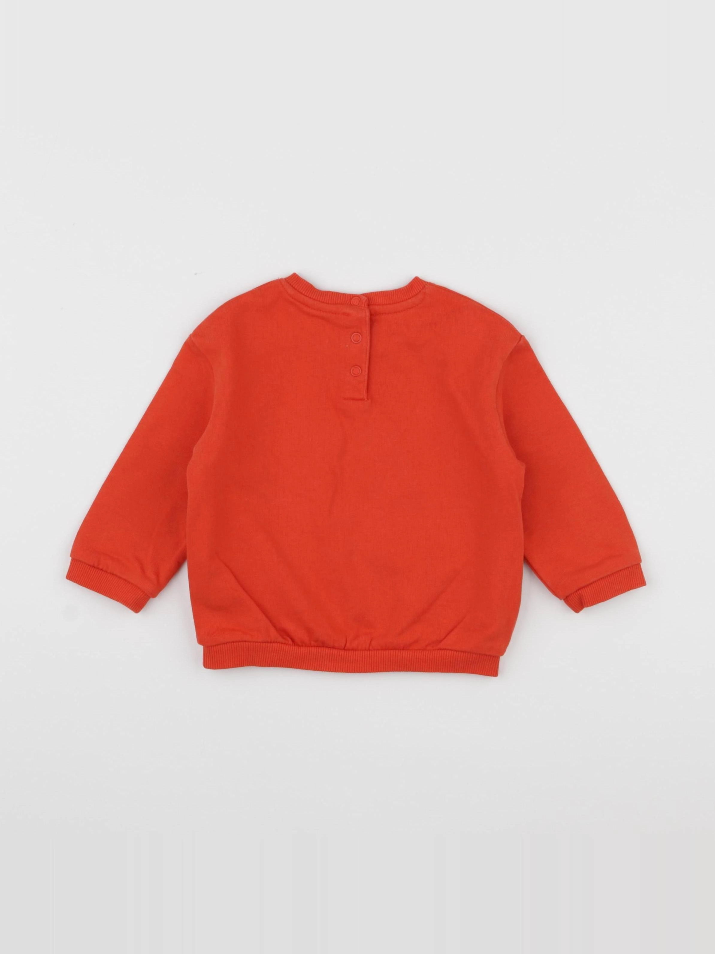 Tape à l'oeil - sweat rouge - 18 mois