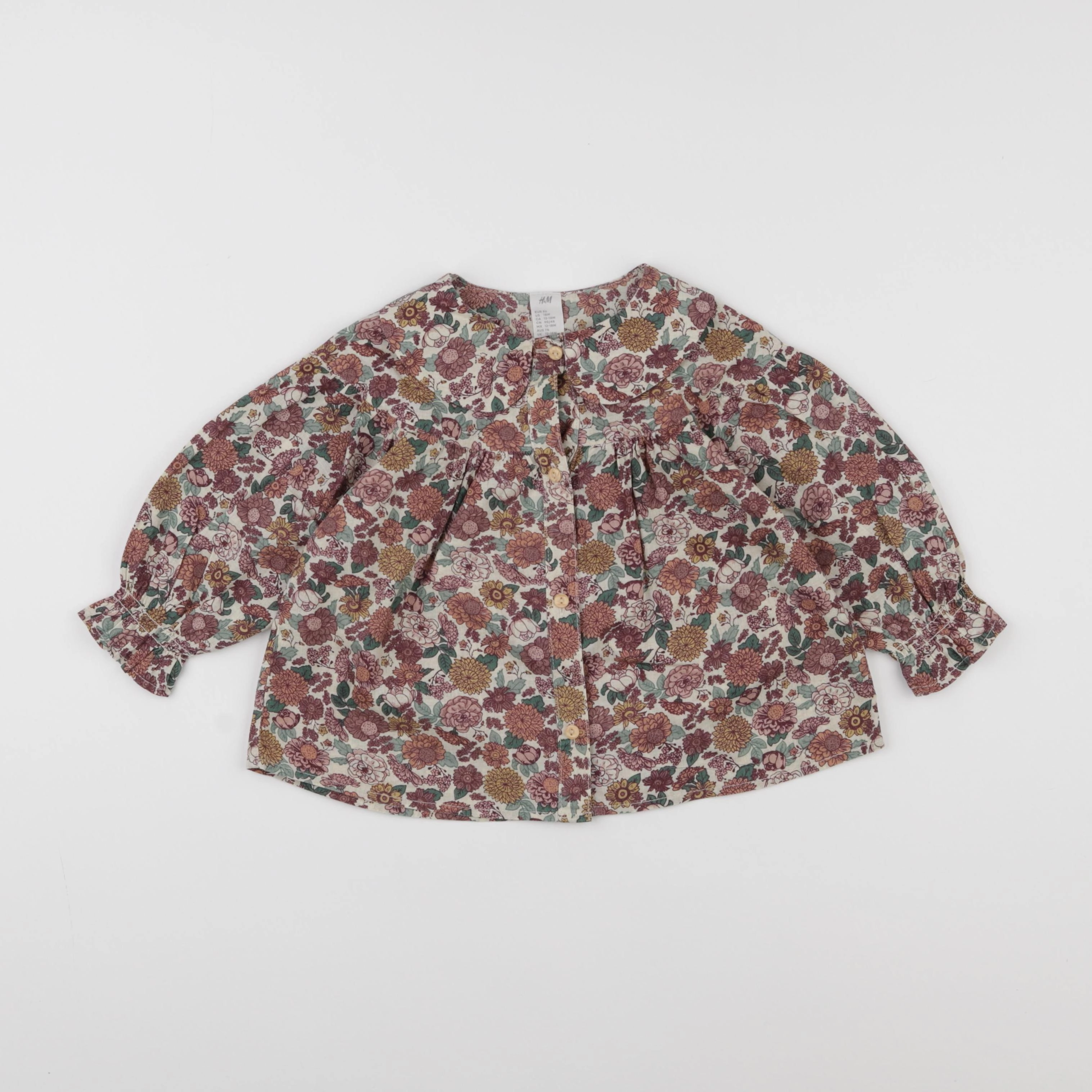 H&M - blouse rose - 12/18 mois