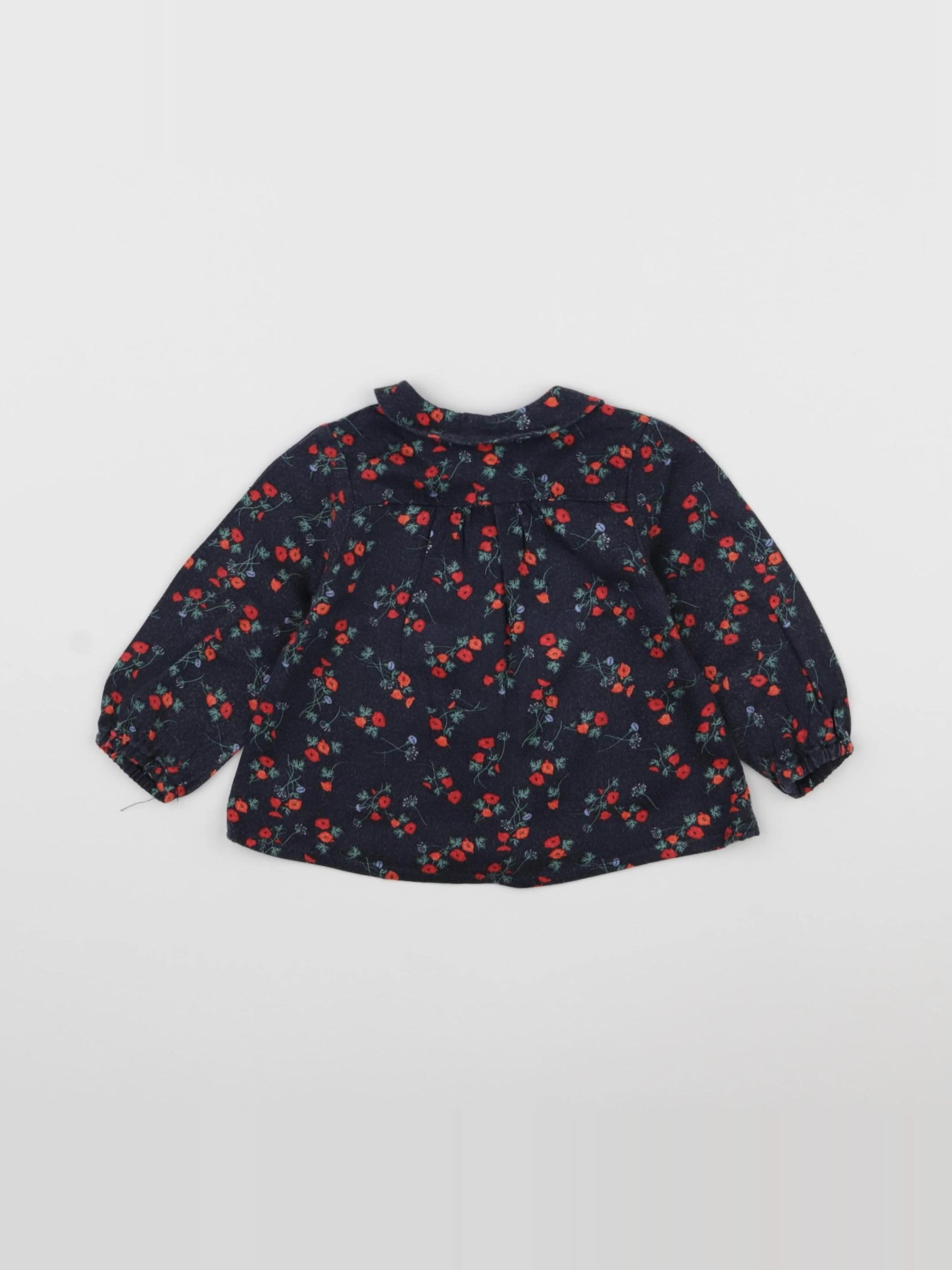 Carrément Beau - blouse bleu - 6 mois