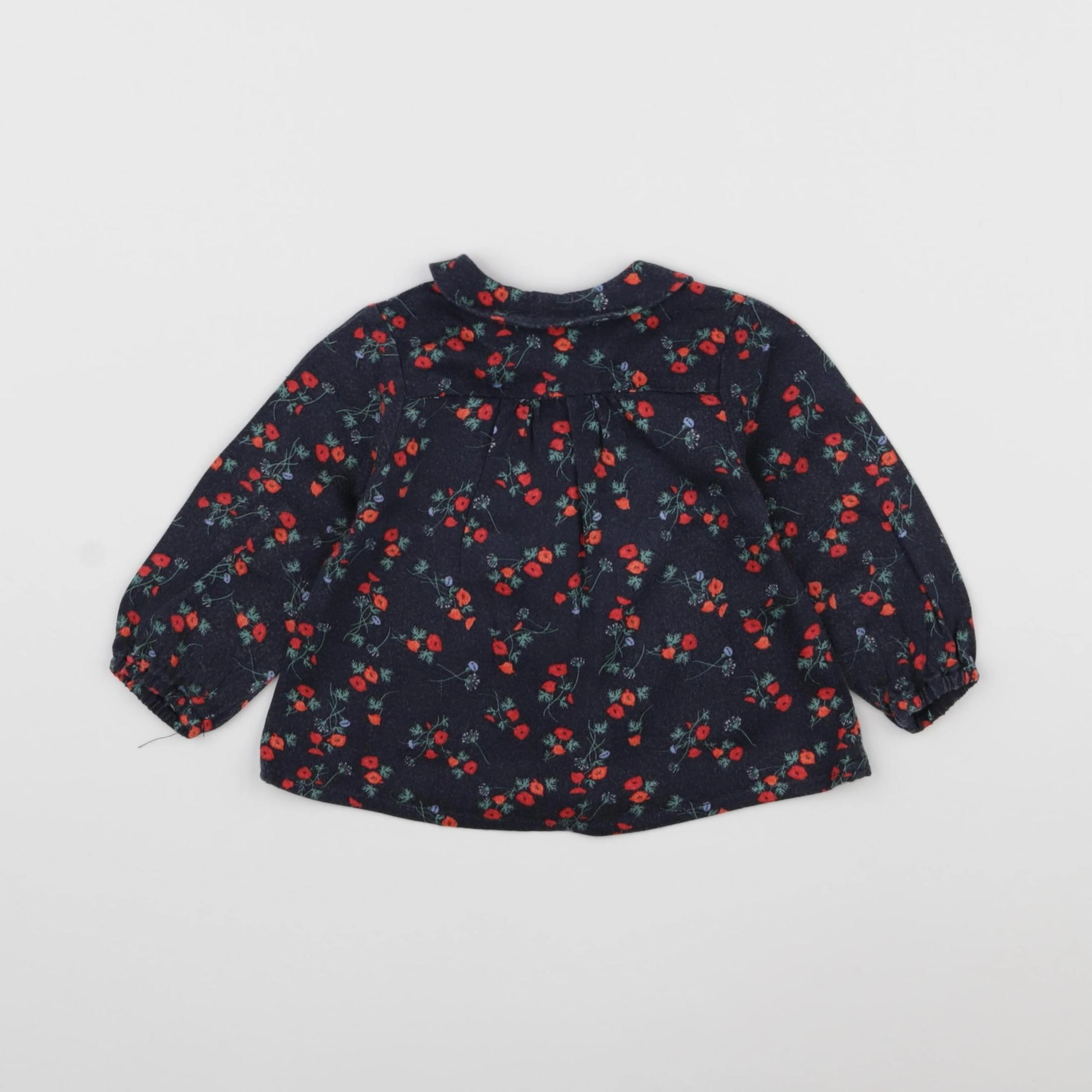 Carrément Beau - blouse bleu - 6 mois