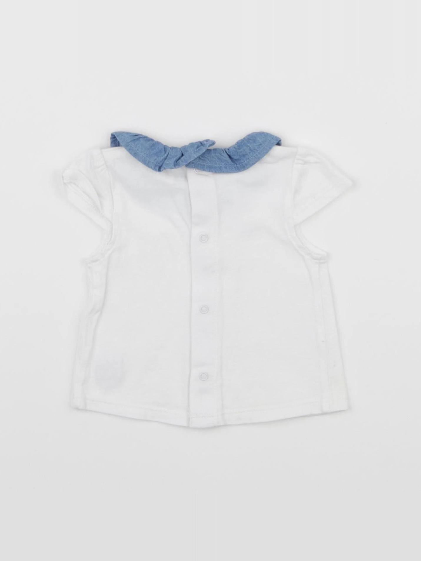 Carrément Beau - tee-shirt blanc - 3 mois