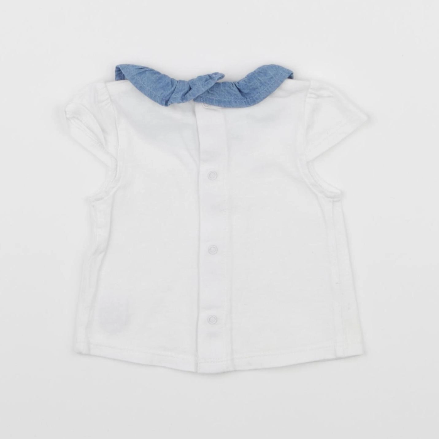 Carrément Beau - tee-shirt blanc - 3 mois