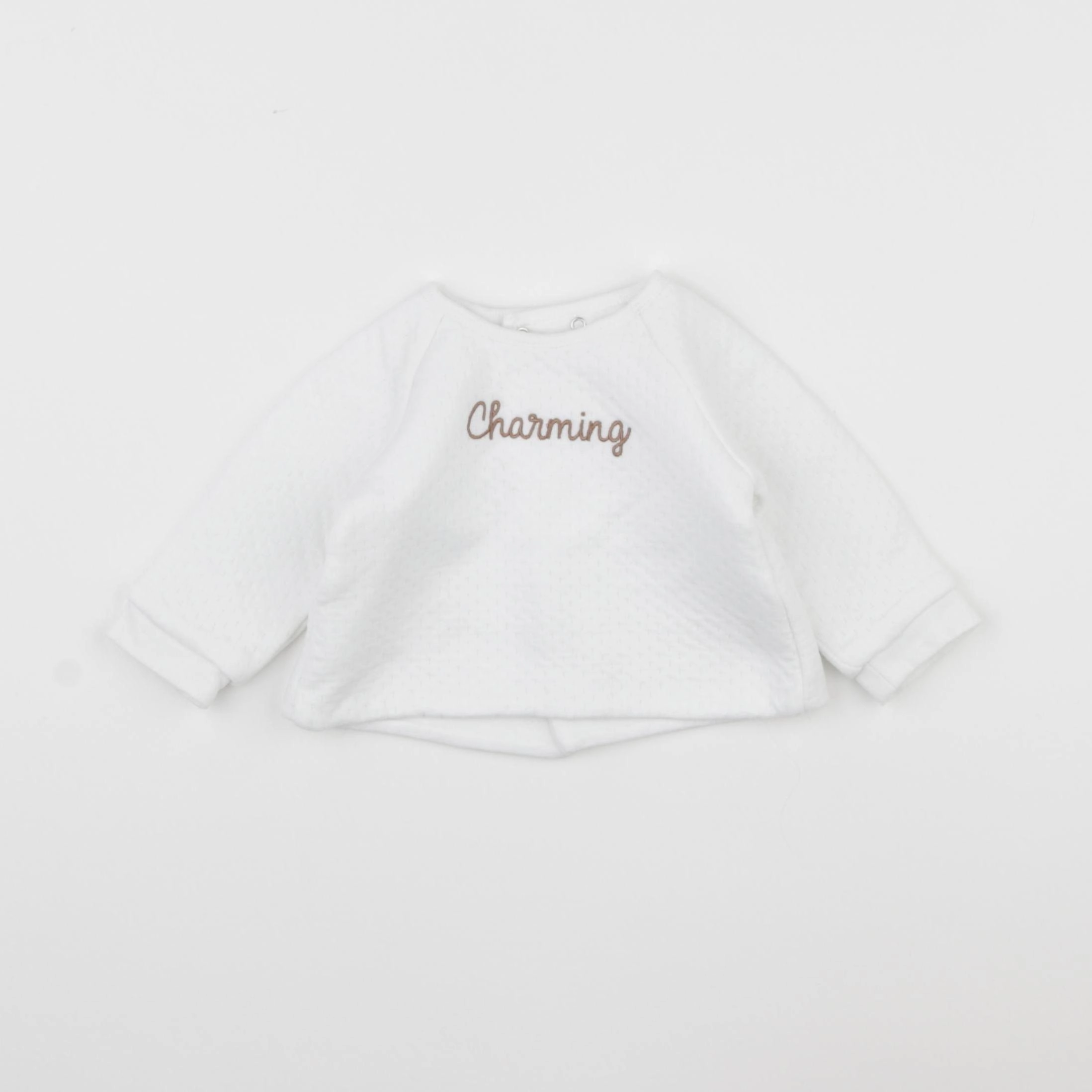 Boutchou - sweat blanc - 3 mois