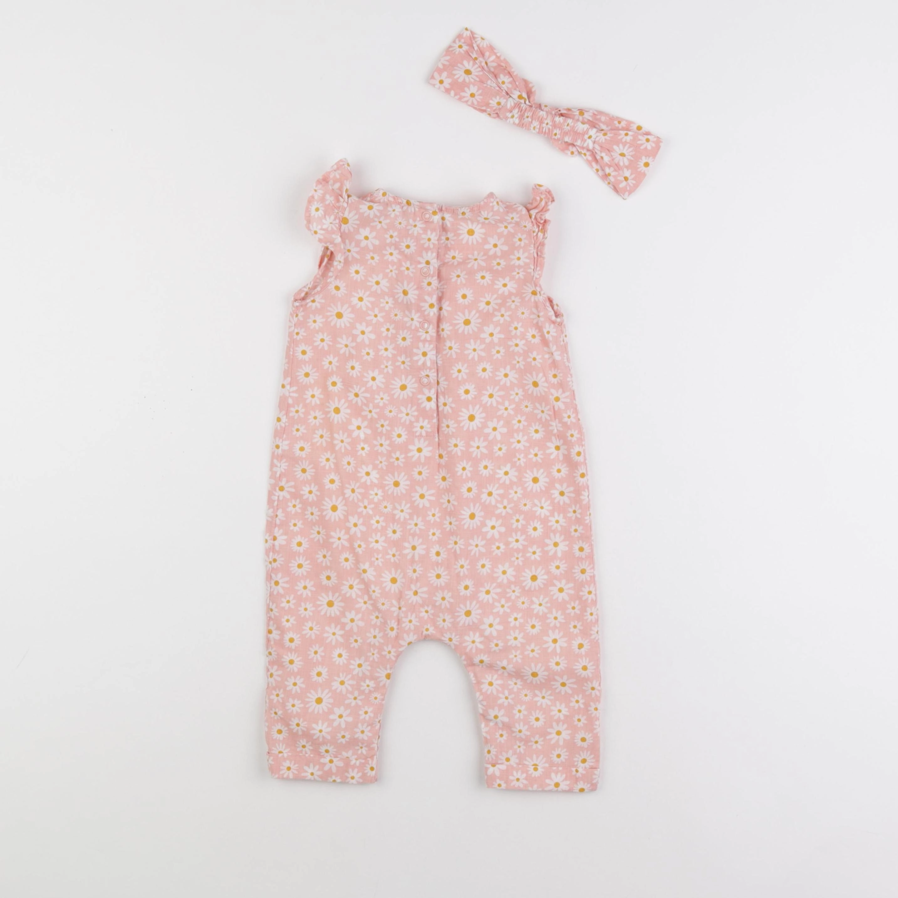 Vertbaudet - combinaison rose - 6 mois