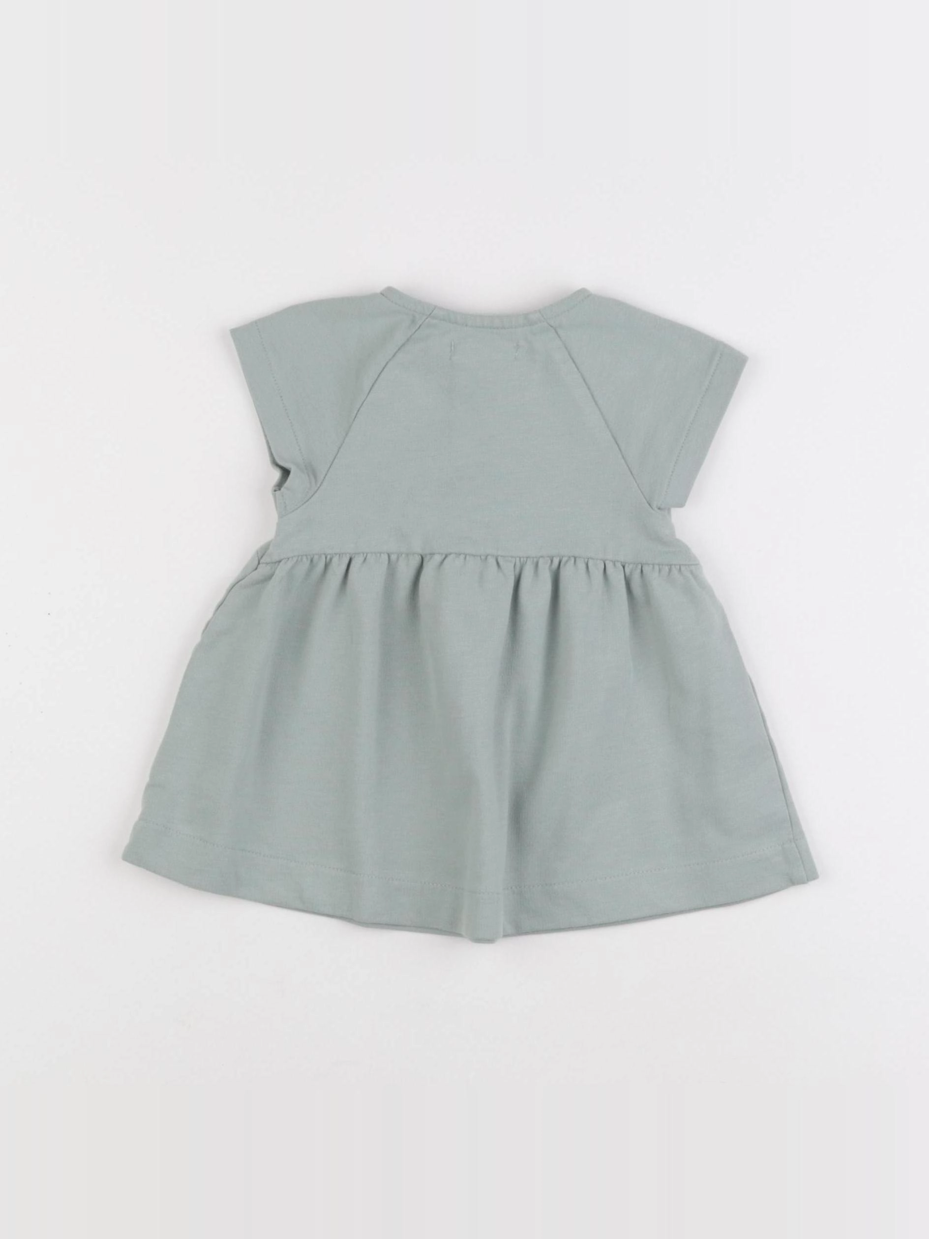 Vertbaudet - robe vert - 6 mois