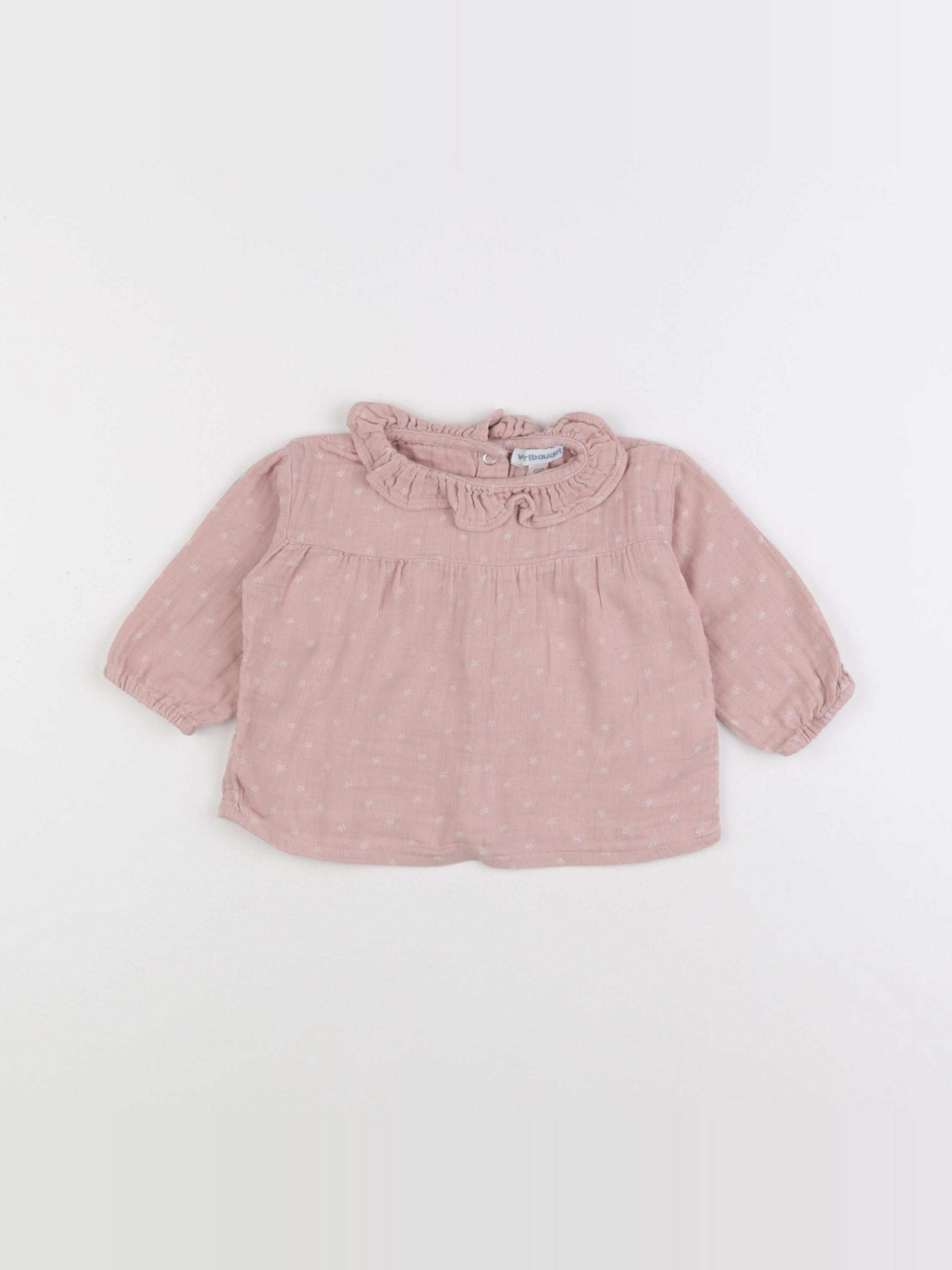 Vertbaudet - blouse rose - 6 mois