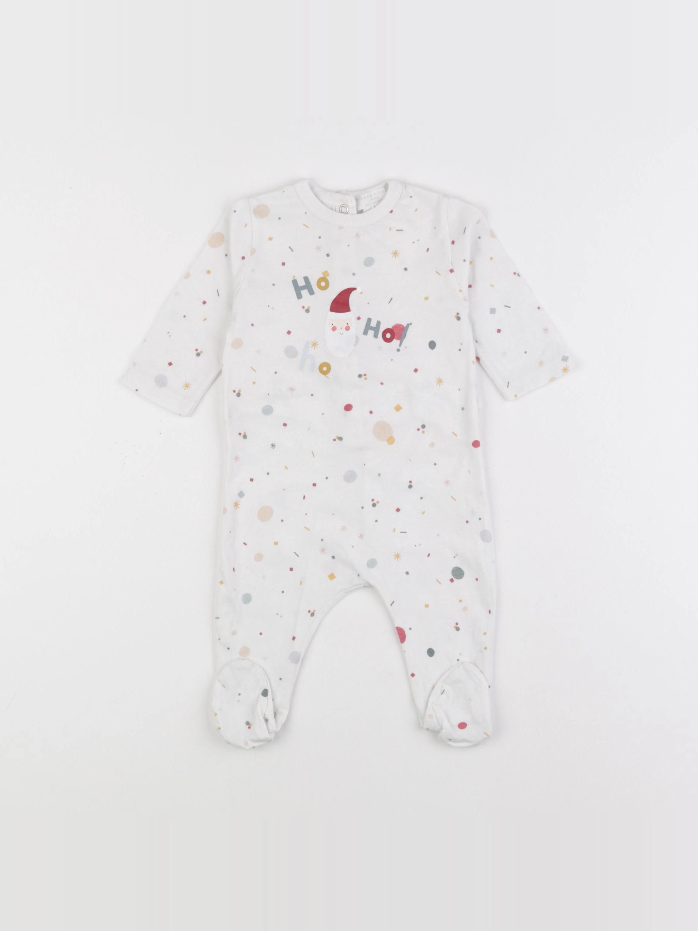 Zara - pyjama coton blanc - 6/9 mois