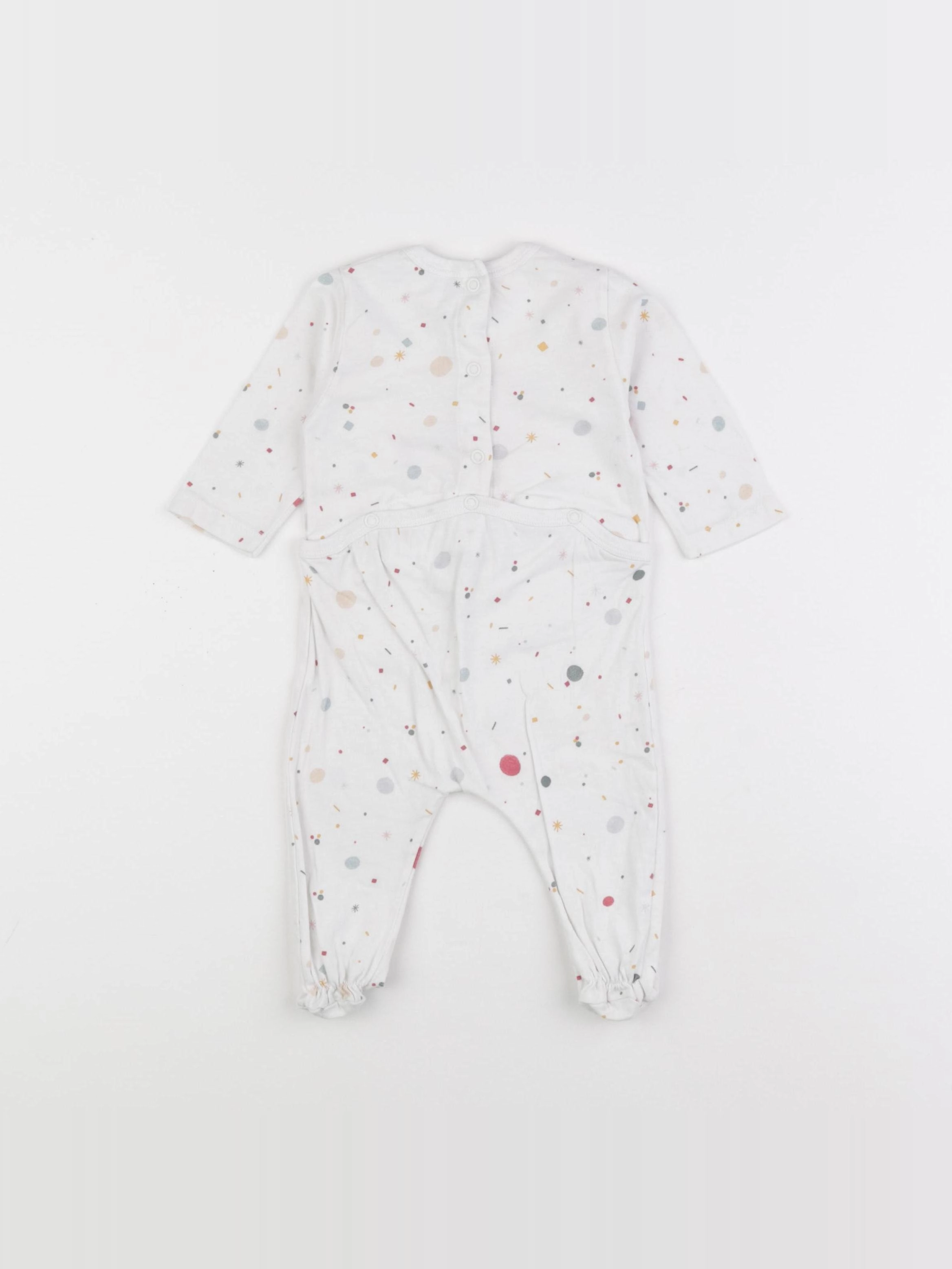 Zara - pyjama coton blanc - 6/9 mois