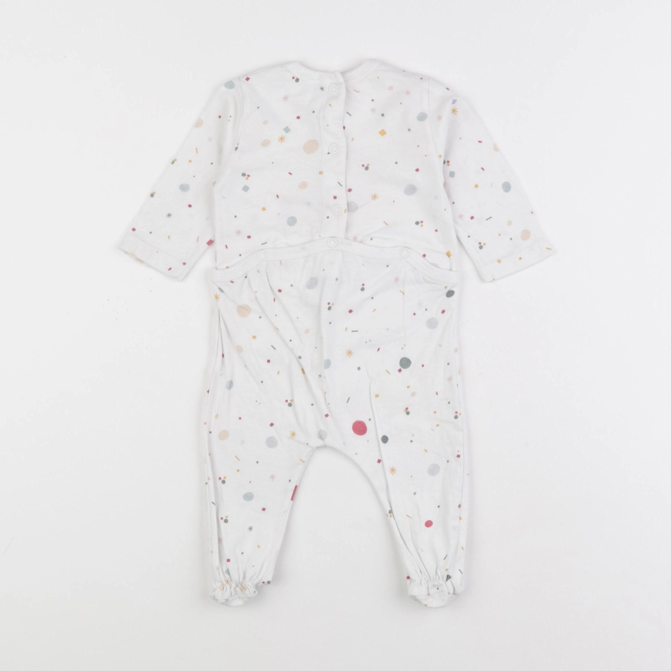 Zara - pyjama coton blanc - 6/9 mois