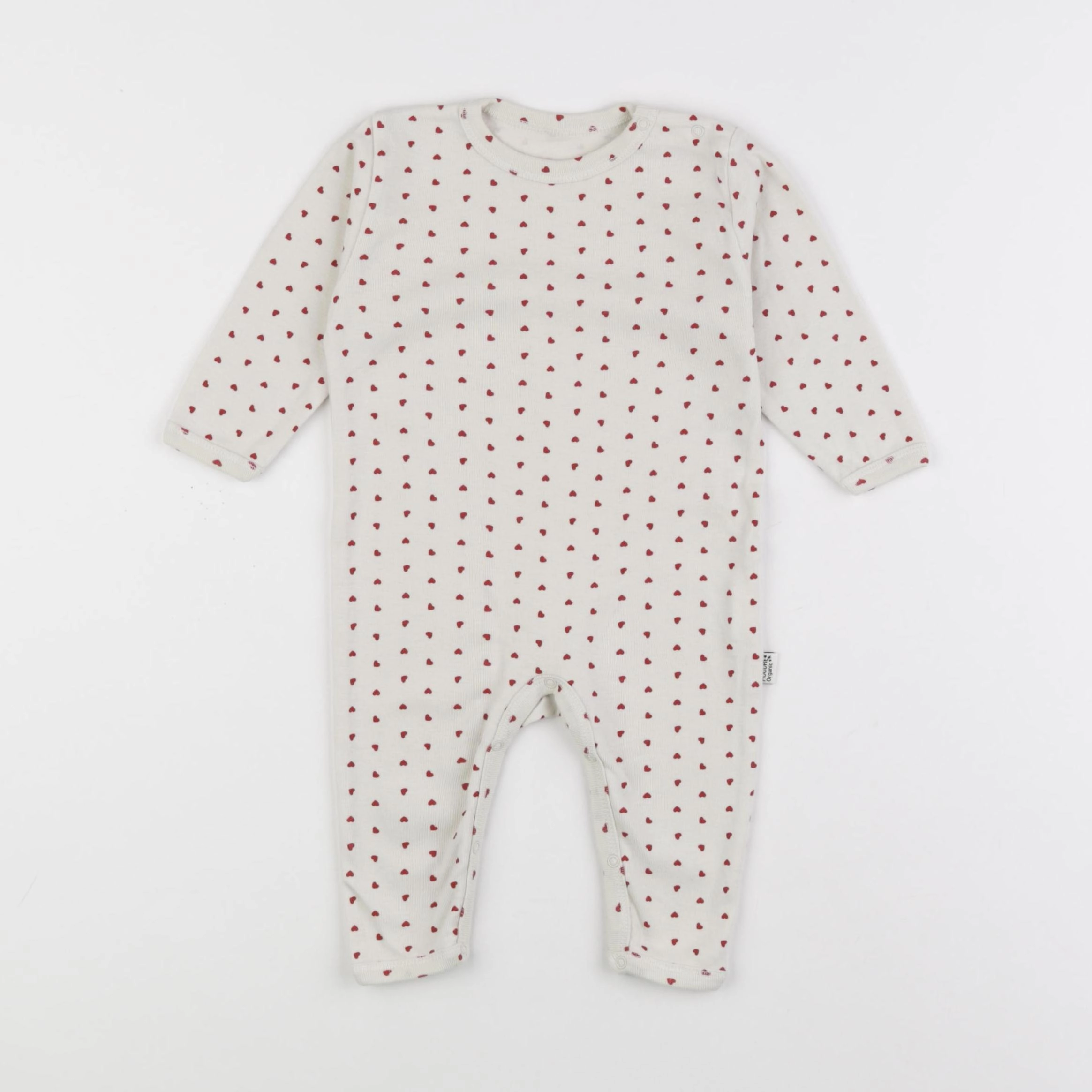 Poudre Organic - pyjama coton beige - 6 mois