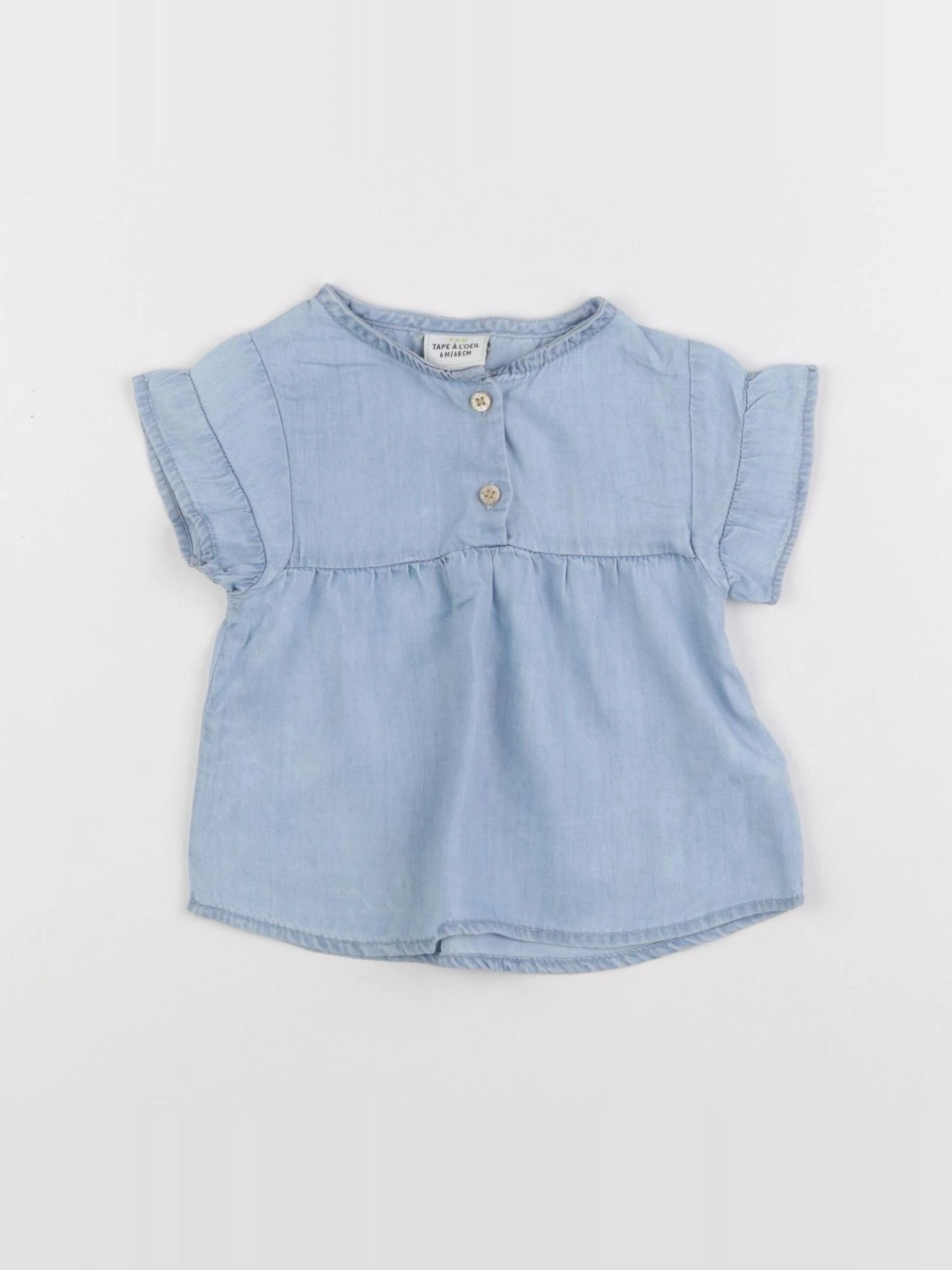 Tape à l'oeil - blouse bleu - 6 mois