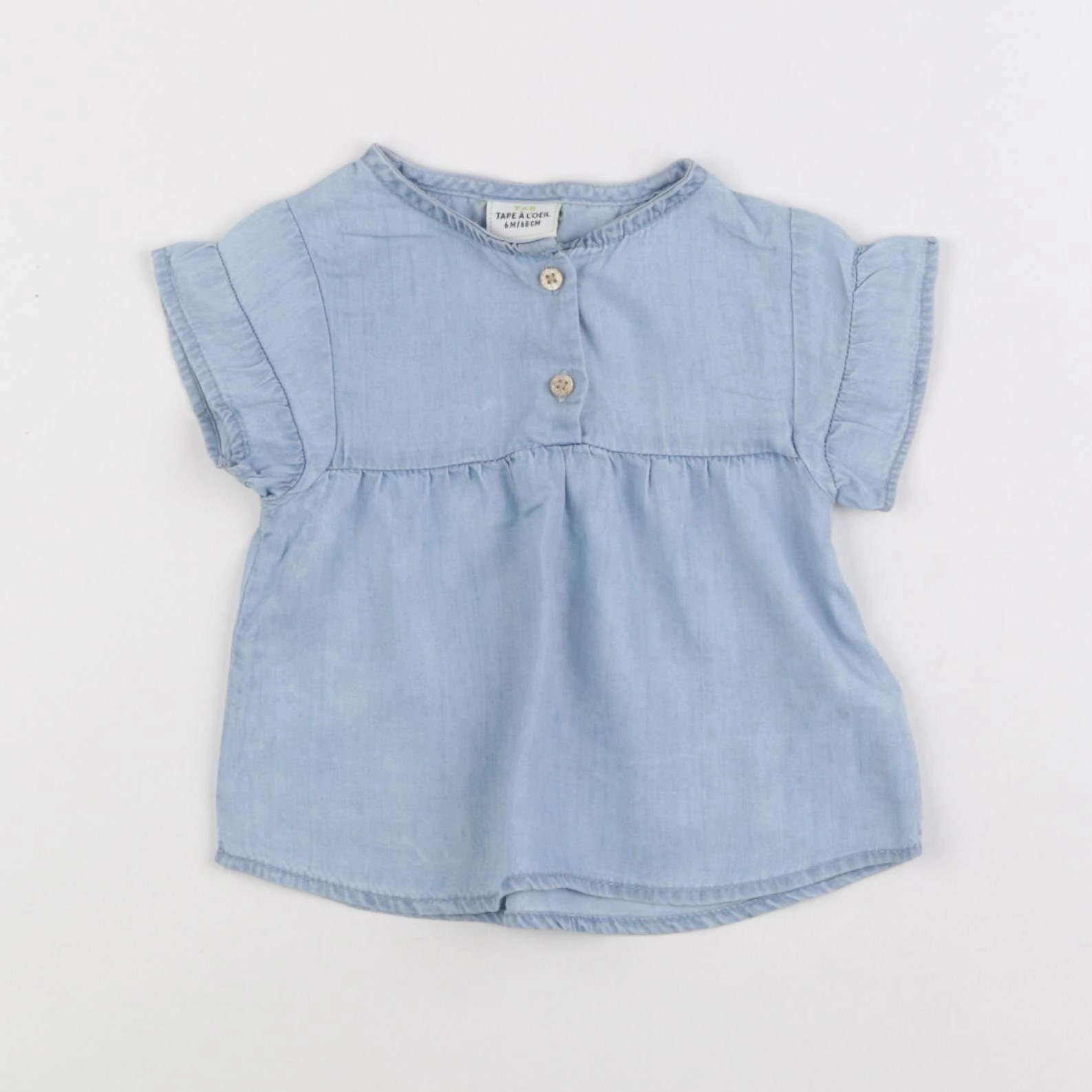 Tape à l'oeil - blouse bleu - 6 mois