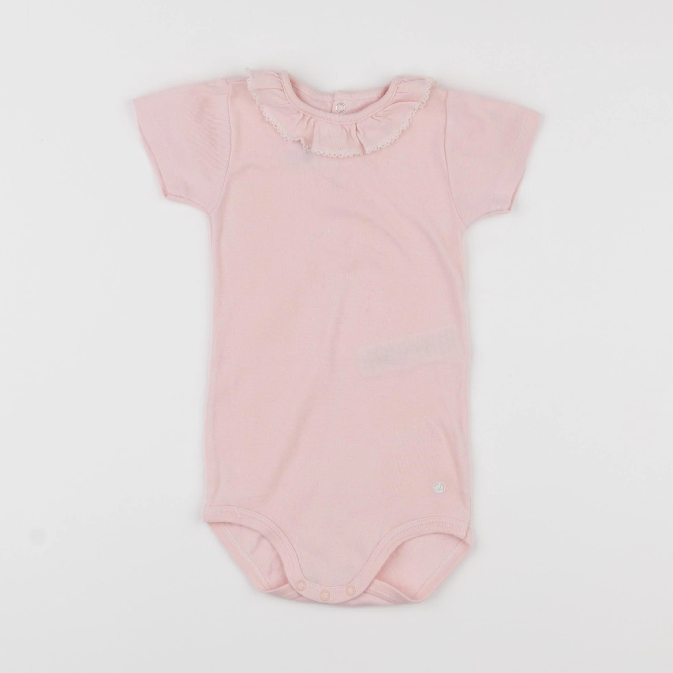 Petit Bateau - body à col rose - 18 mois