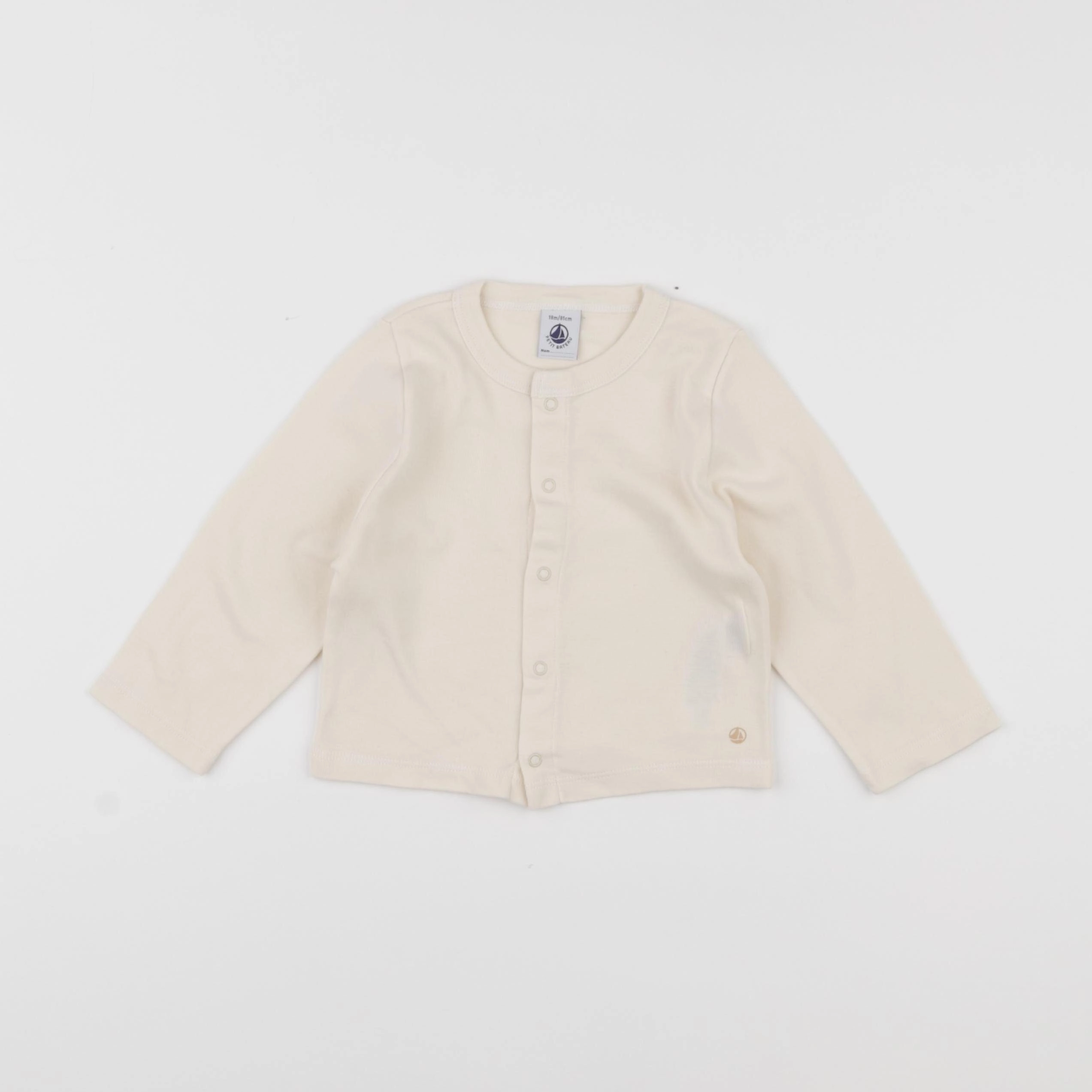 Petit Bateau - tee-shirt beige - 18 mois