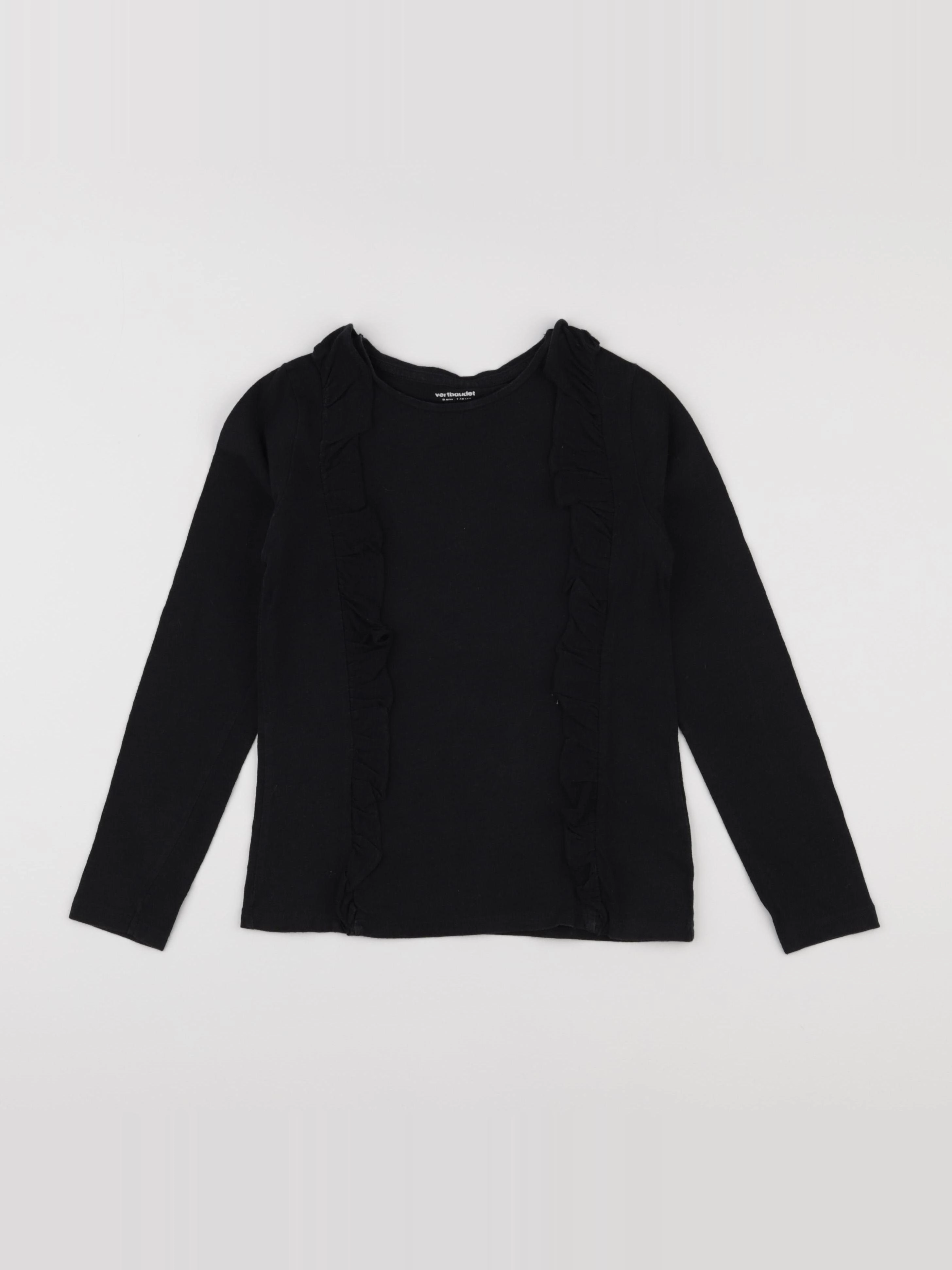 Vertbaudet - tee-shirt noir - 8 ans