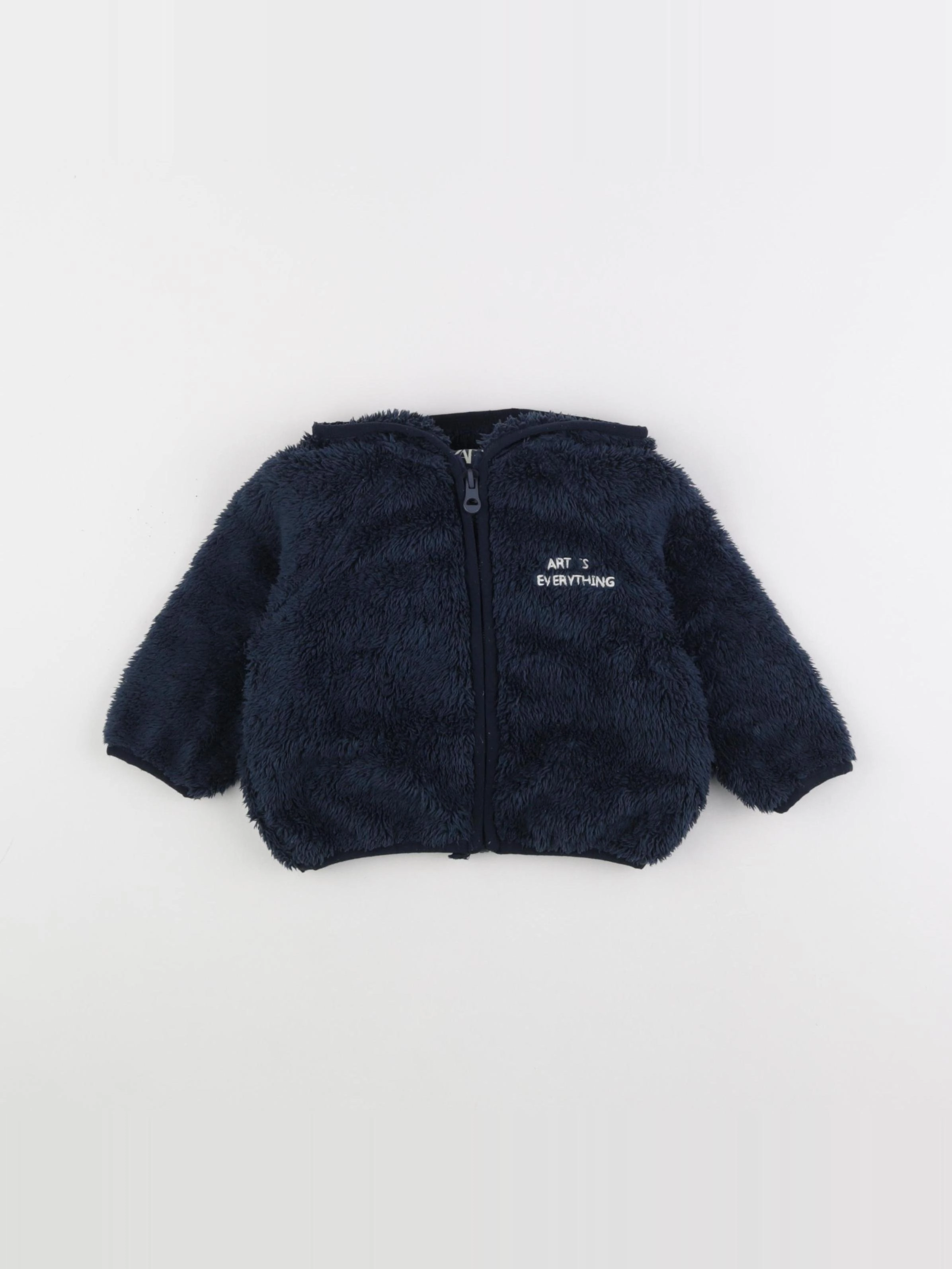 Zara - sweat bleu - 9/12 mois