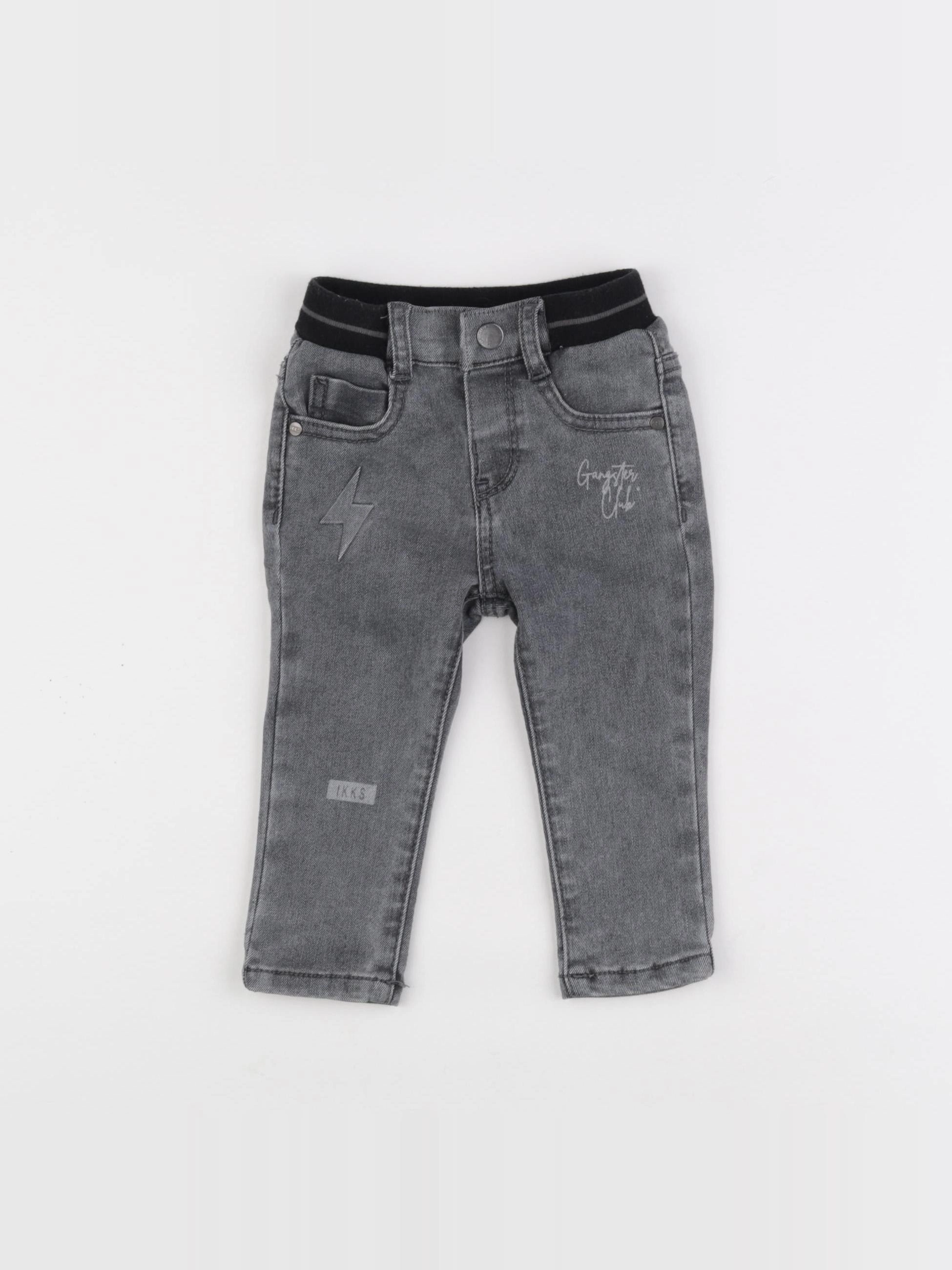 IKKS - jean gris - 12 mois
