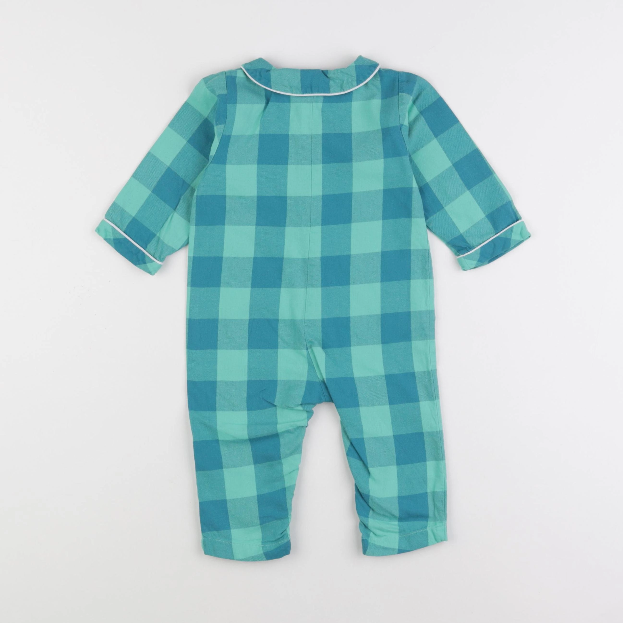Jacadi - pyjama coton bleu, vert - 12 mois