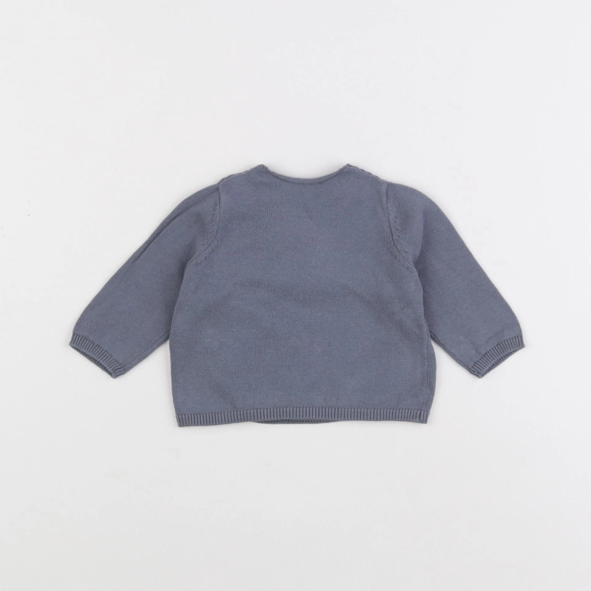 Vertbaudet - gilet bleu - 1 mois