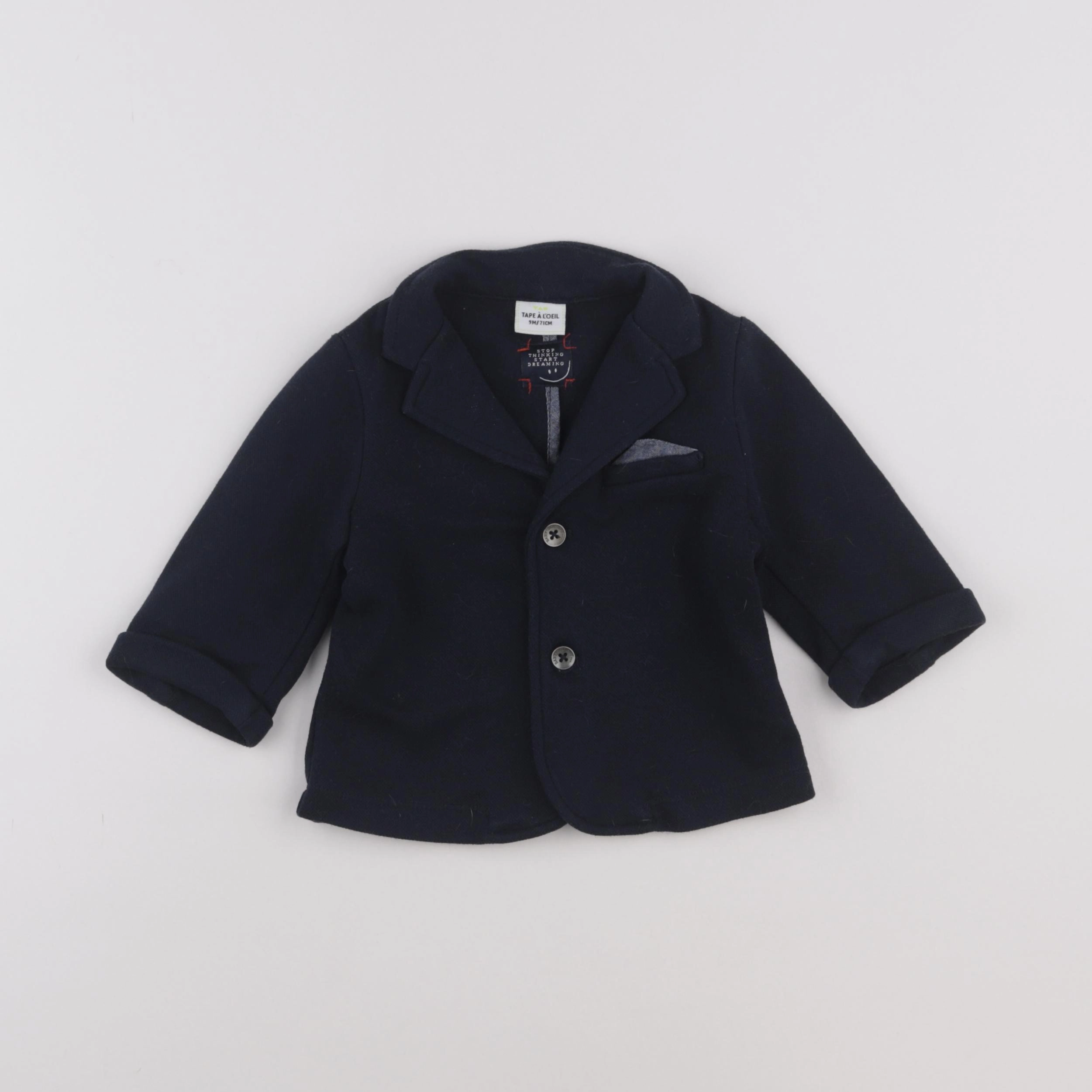 Tape à l'oeil - veste bleu - 9 mois