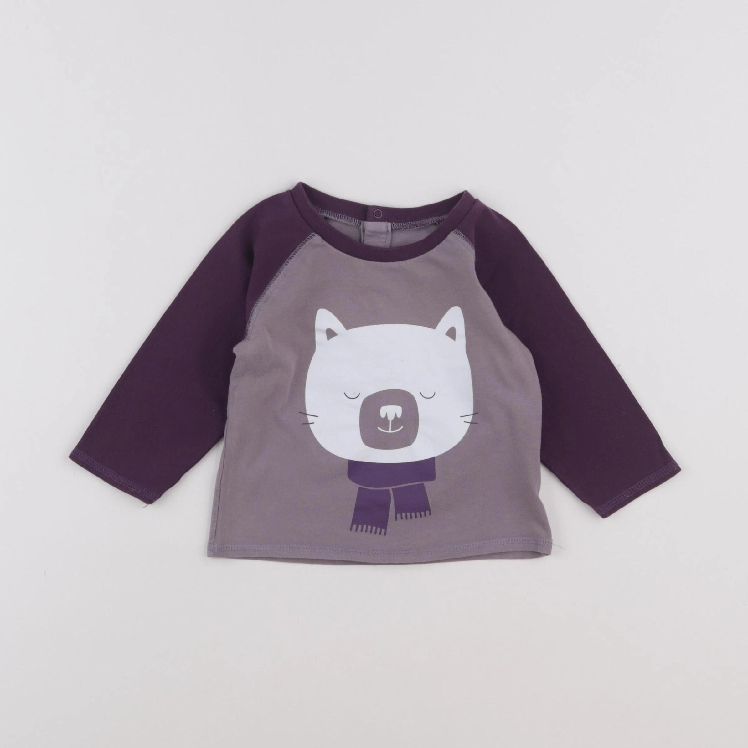 Vertbaudet - tee-shirt violet - 18 mois
