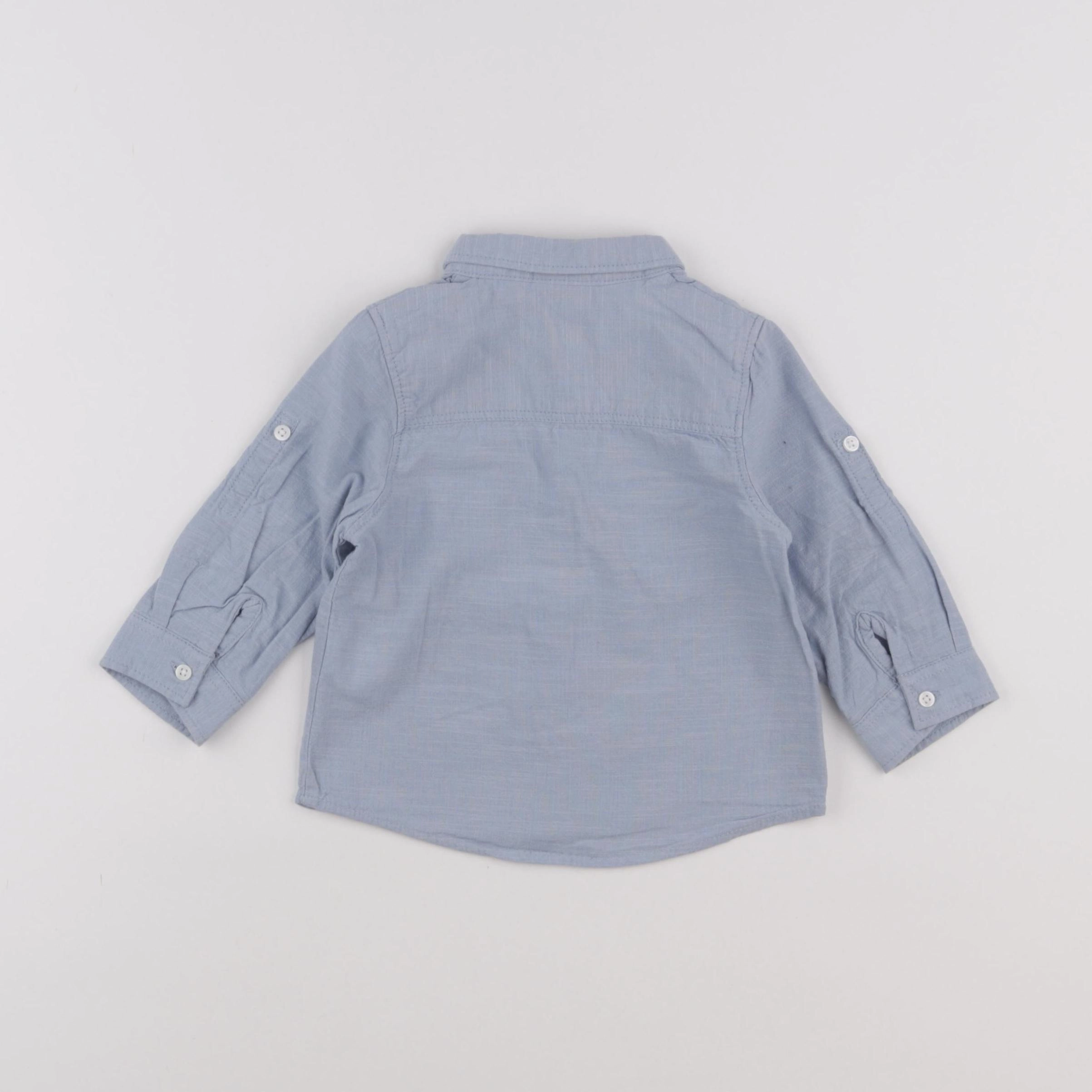 Tape à l'oeil - chemise bleu - 12 mois