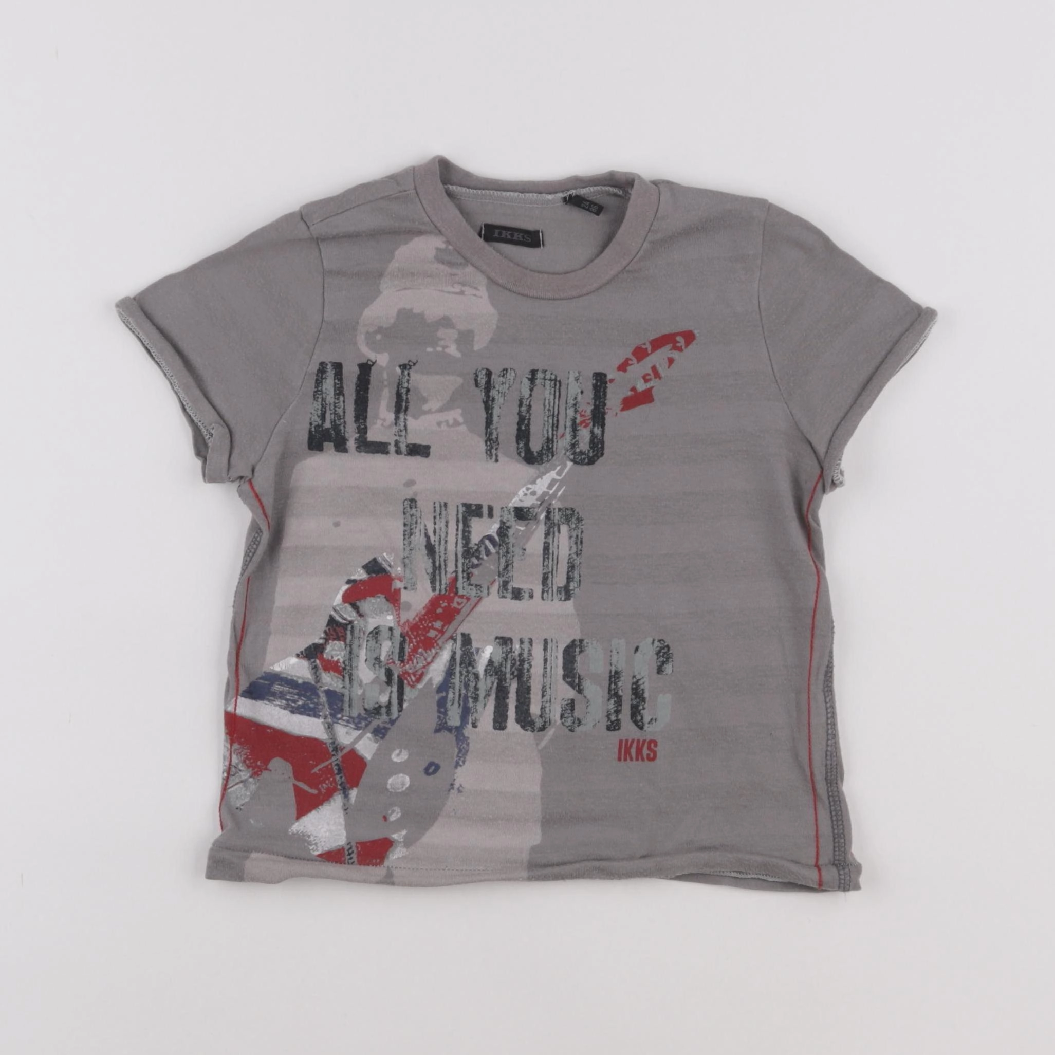 IKKS - tee-shirt gris - 2 ans