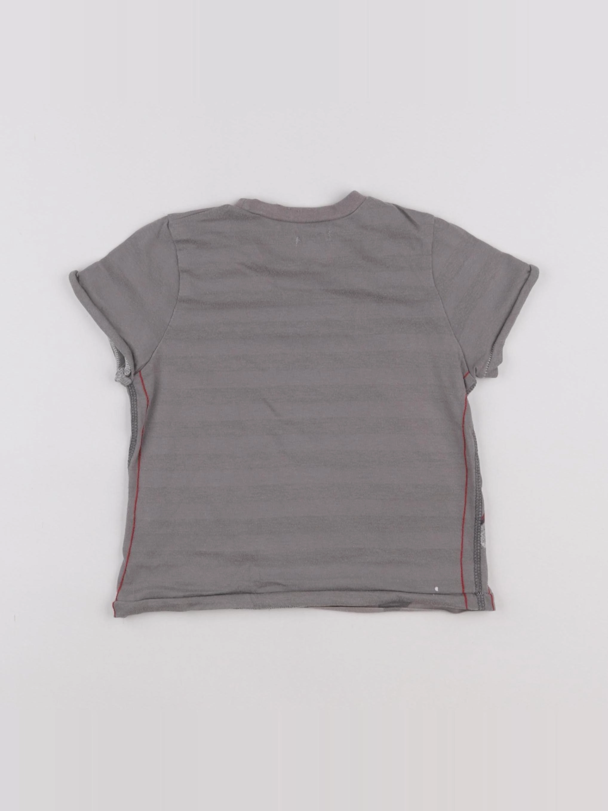 IKKS - tee-shirt gris - 2 ans