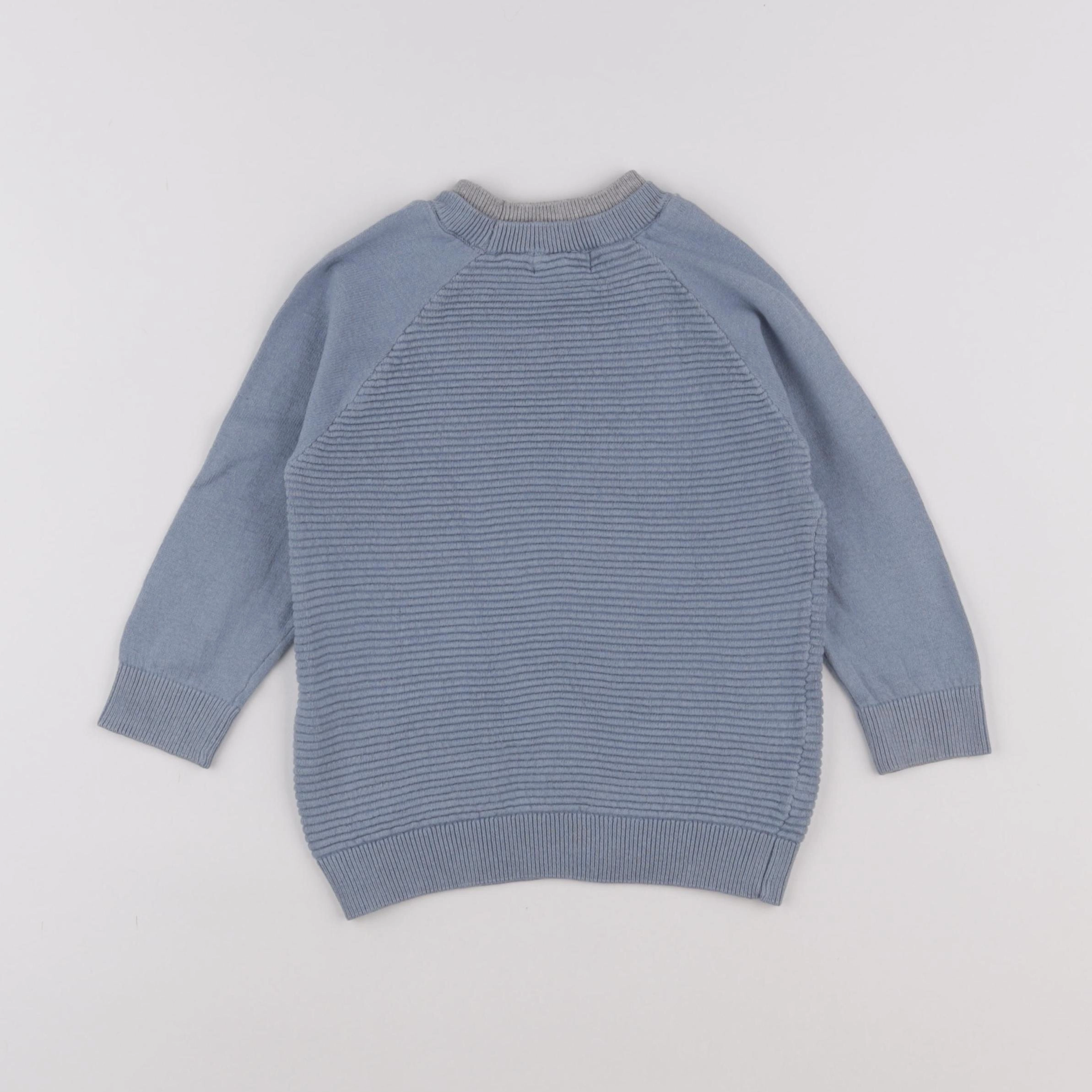 Little Cigogne - pull bleu - 2 ans