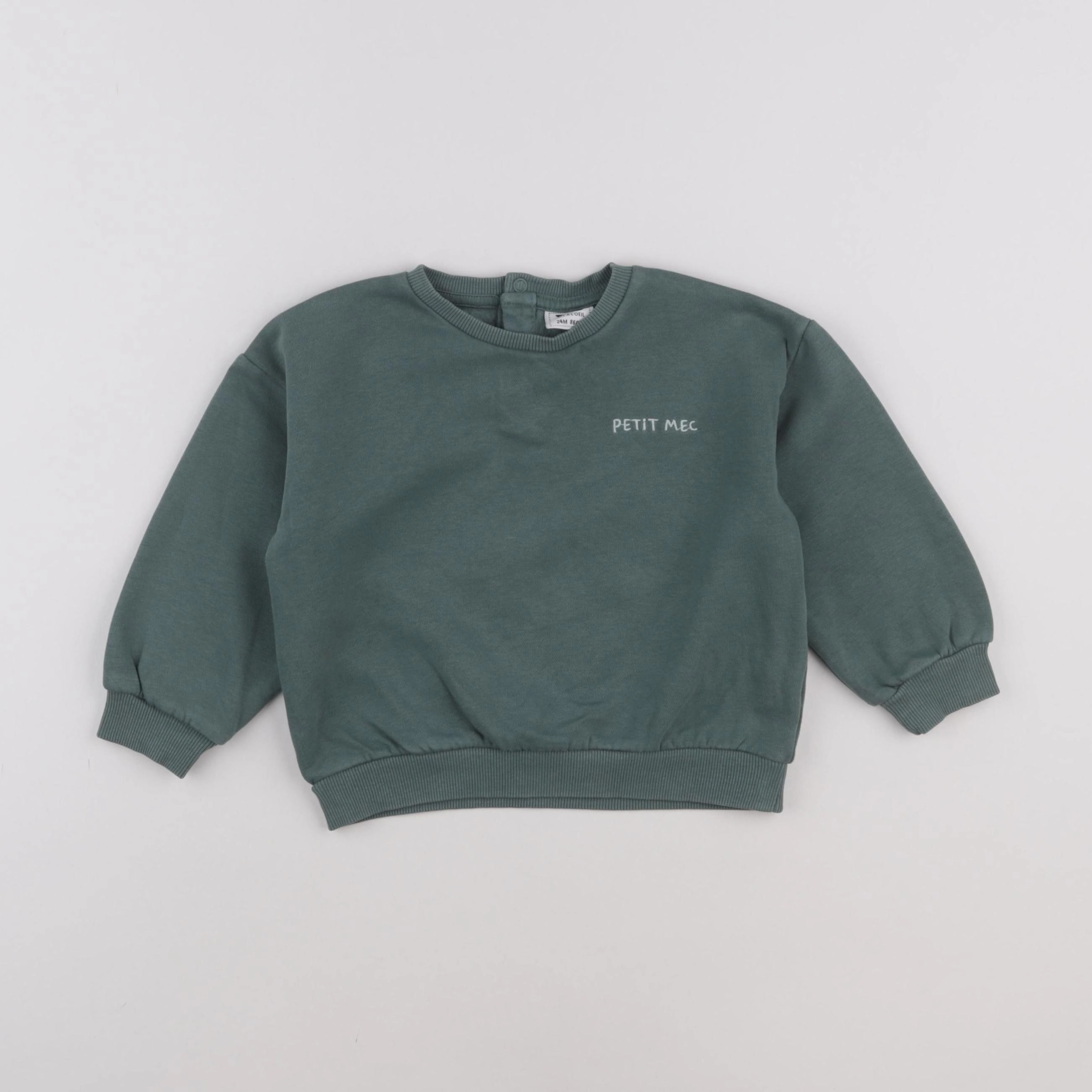 Tape à l'oeil - sweat vert - 24 mois