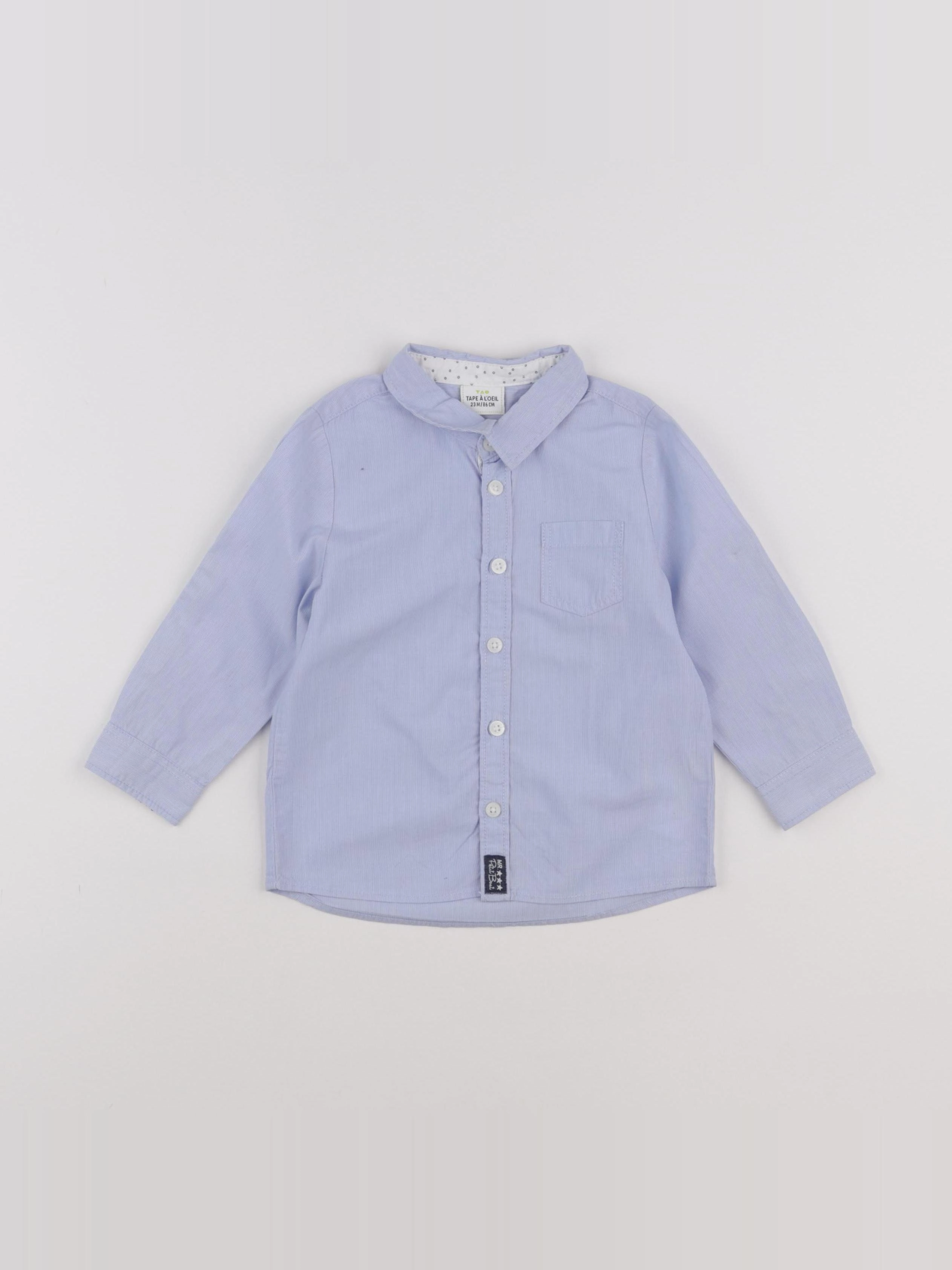 Tape à l'oeil - chemise bleu - 24 mois