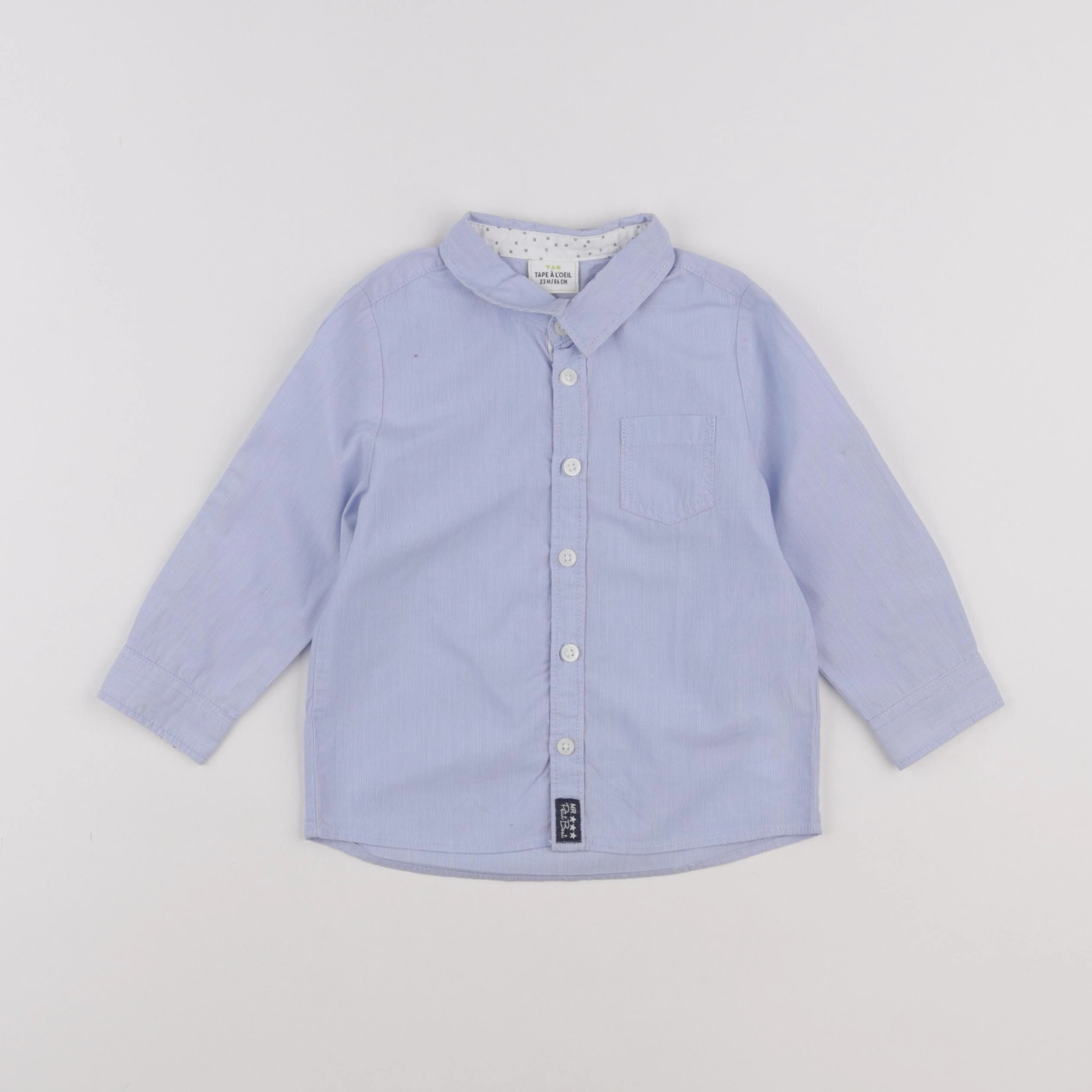 Tape à l'oeil - chemise bleu - 24 mois