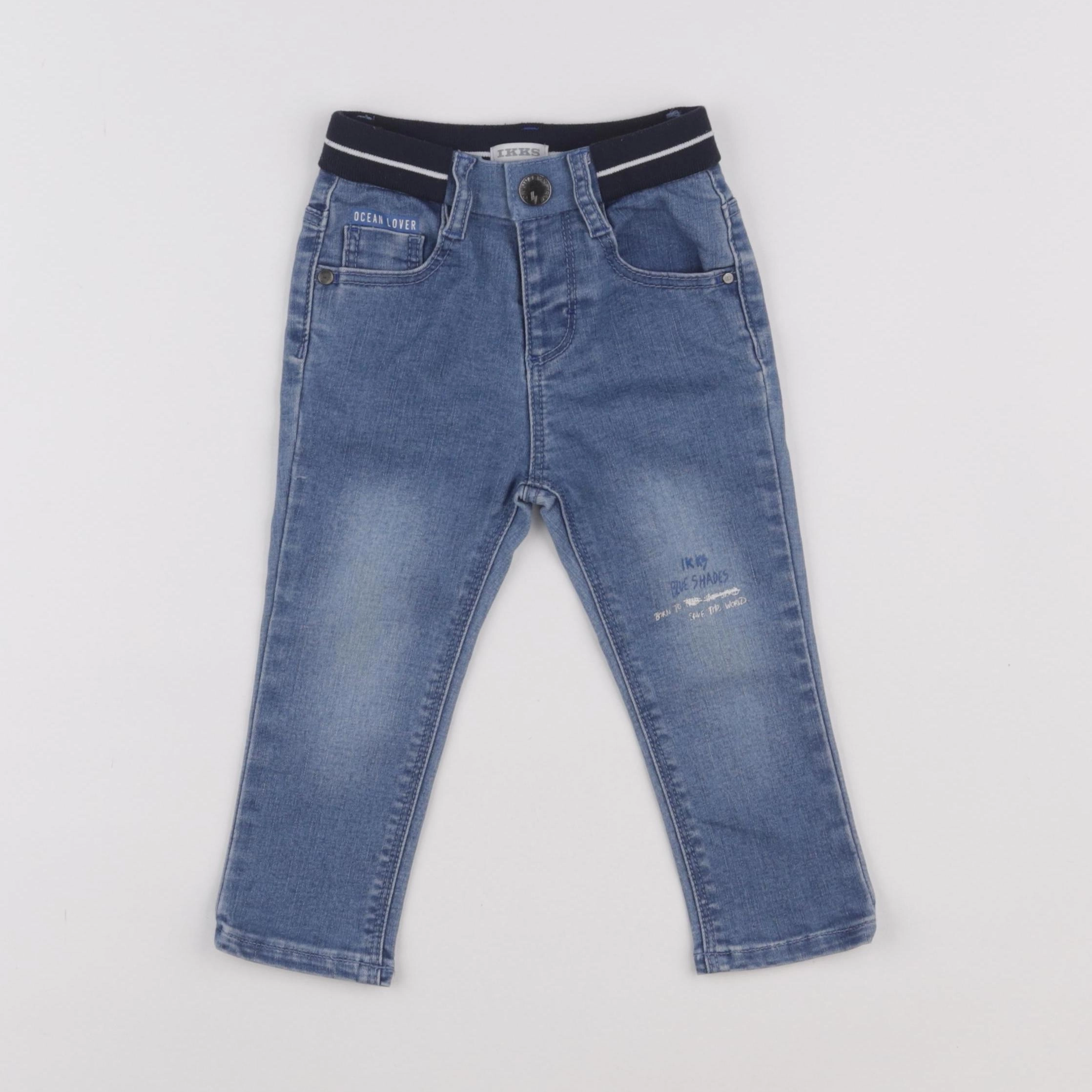 IKKS - jean bleu - 18 mois