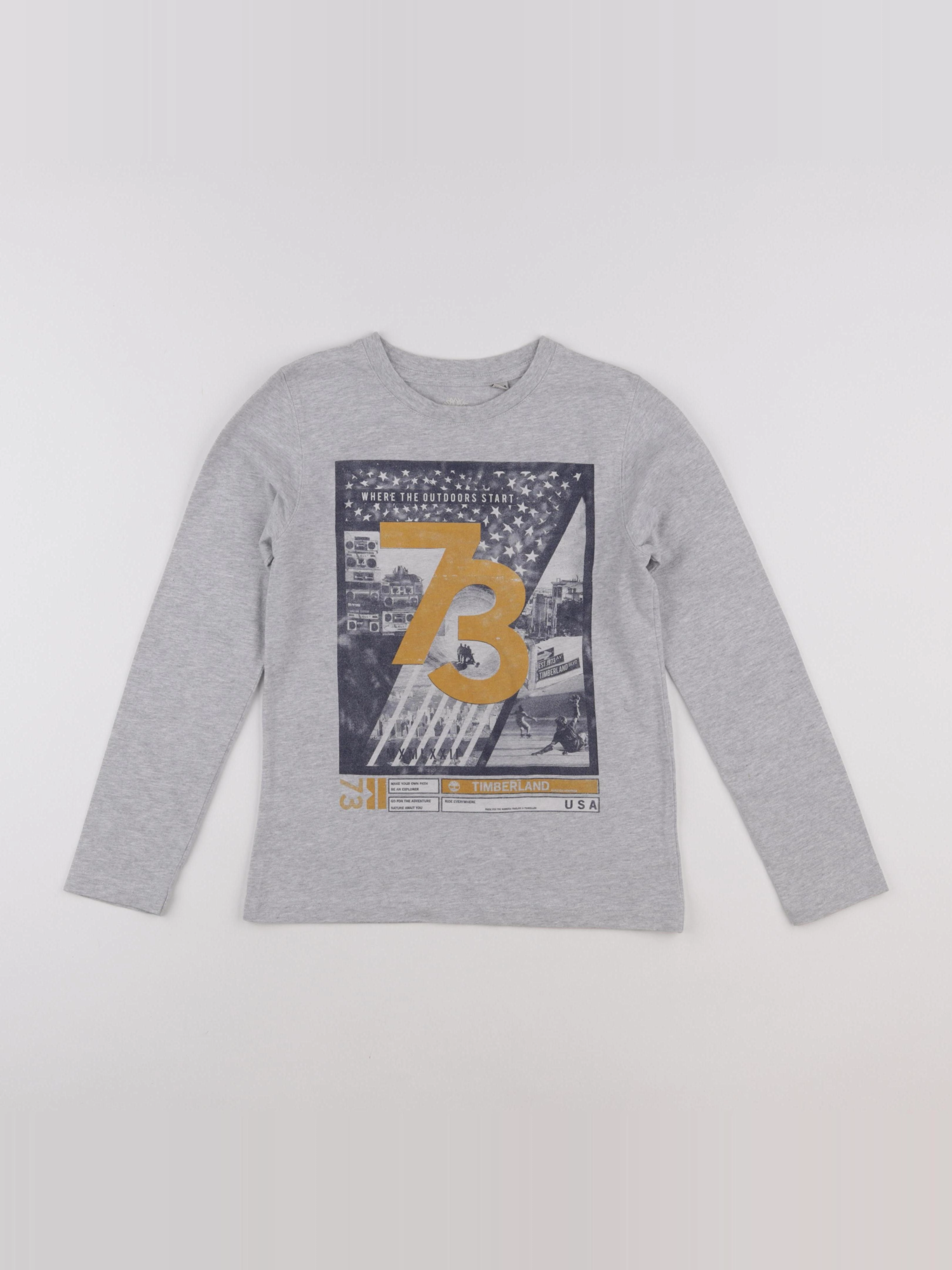 Timberland - tee-shirt gris - 10 ans