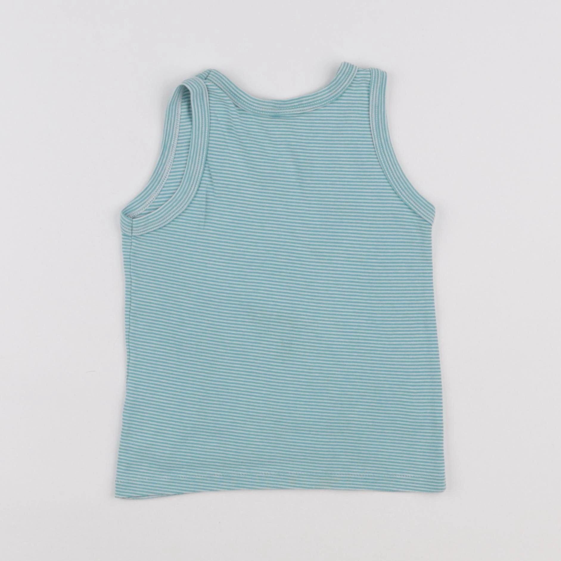Petit Bateau - maillot de corps bleu - 4 ans