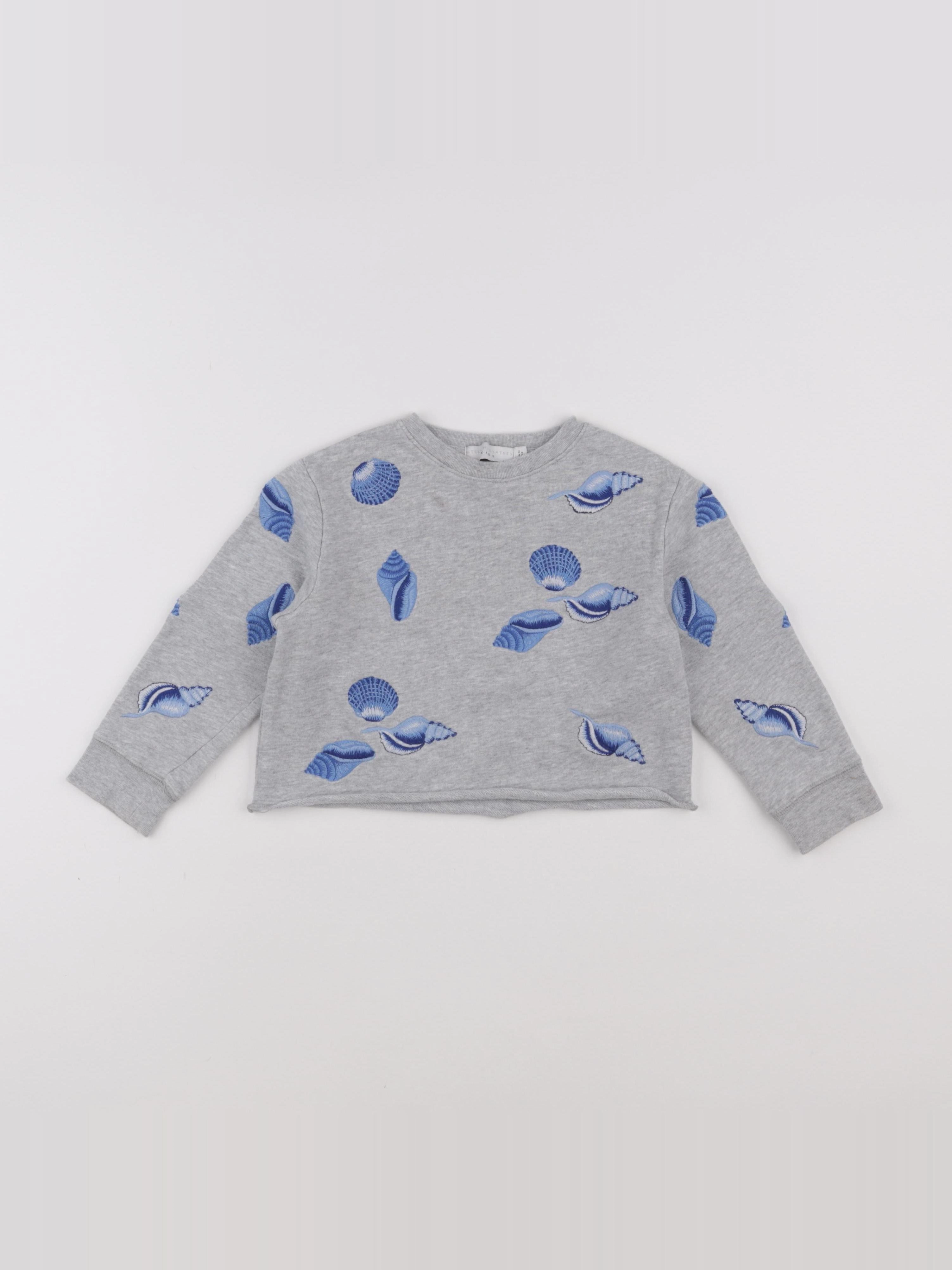 Stella McCartney Kids - sweat gris, bleu - 4 ans