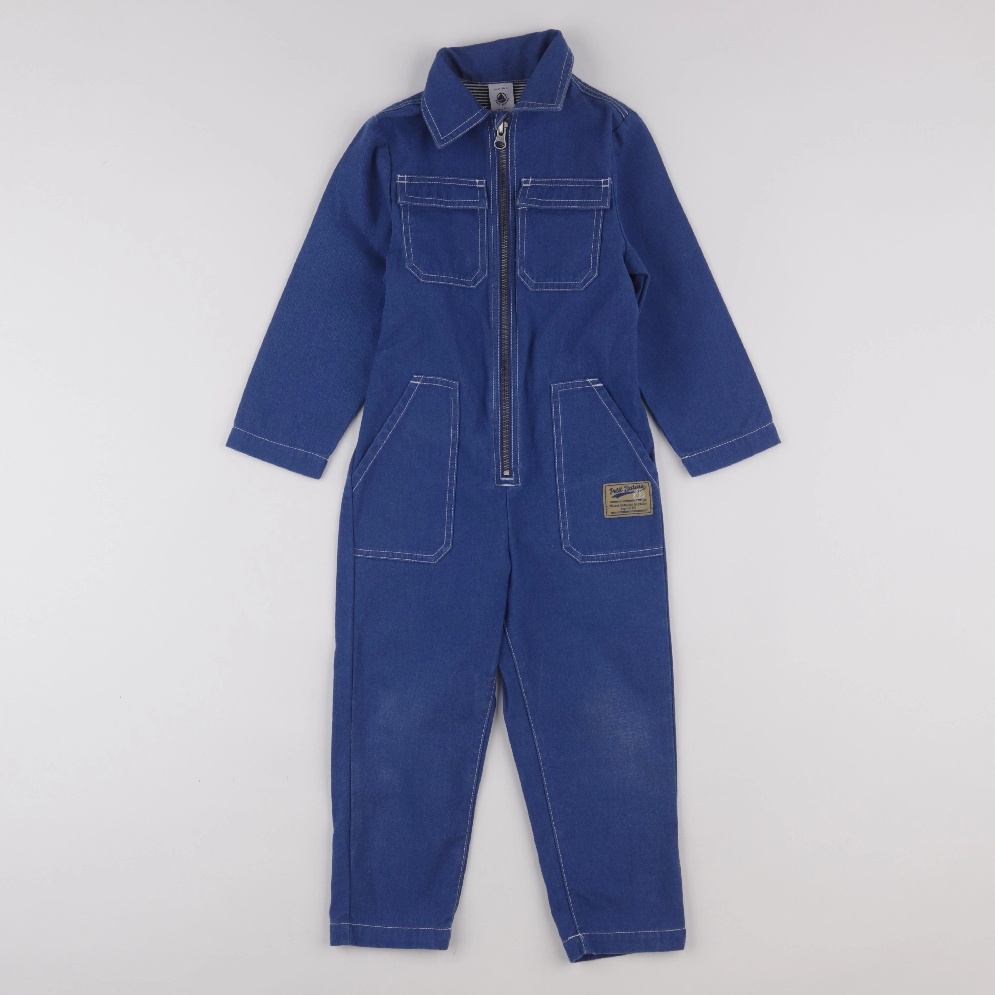 Petit Bateau - combinaison bleu - 4 ans