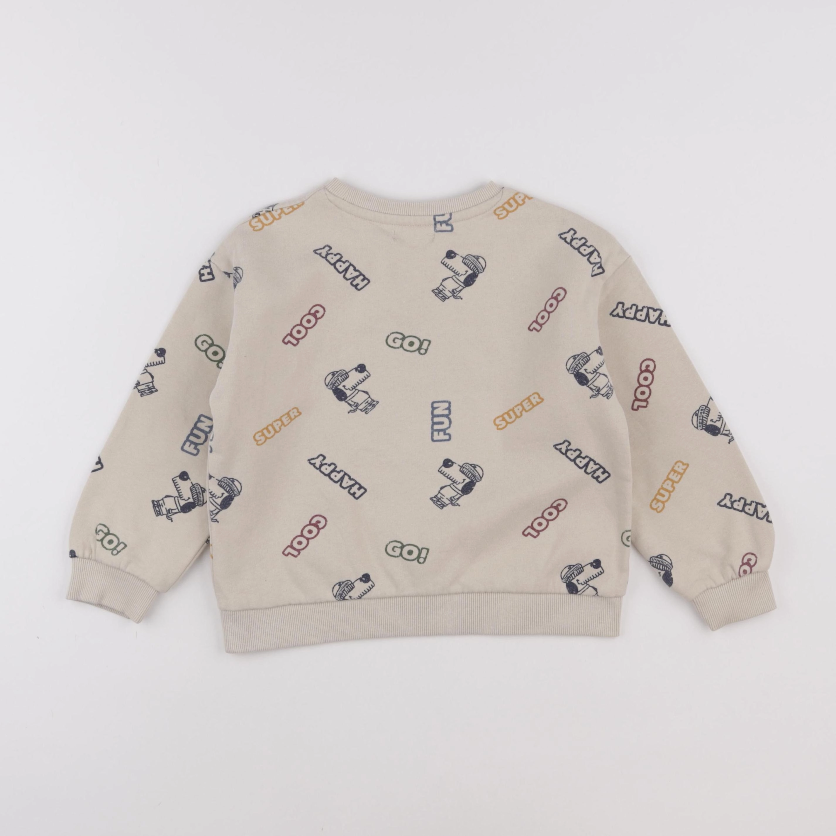 Vertbaudet - sweat beige - 5 ans