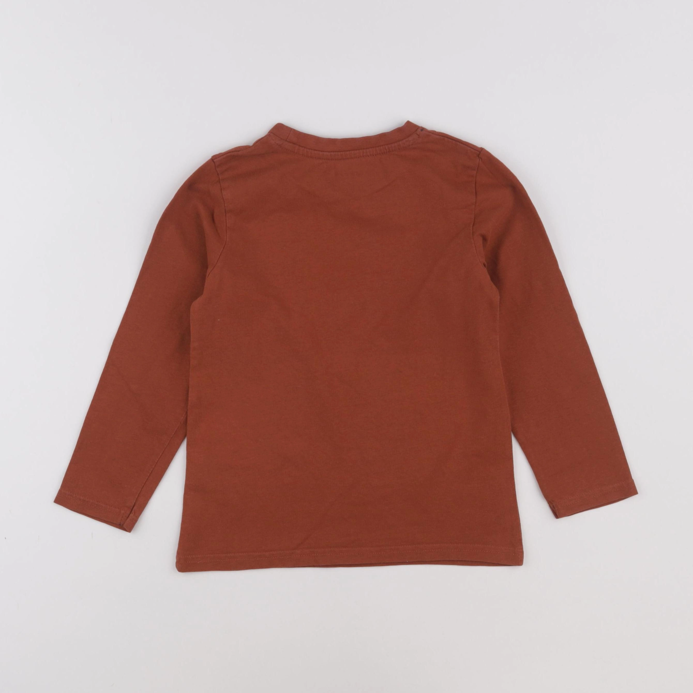 Vertbaudet - tee-shirt marron - 6 ans