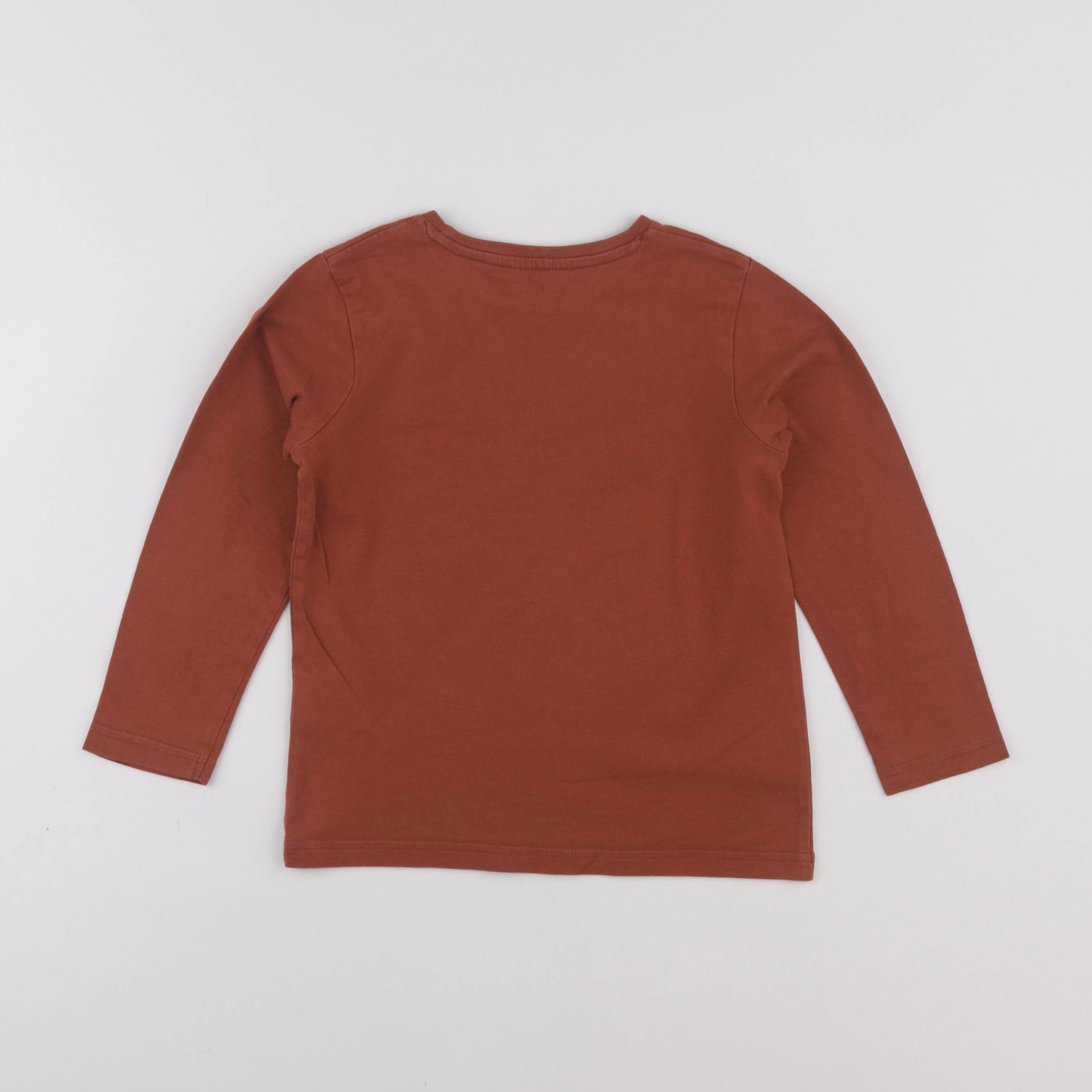 Vertbaudet - tee-shirt marron - 6 ans