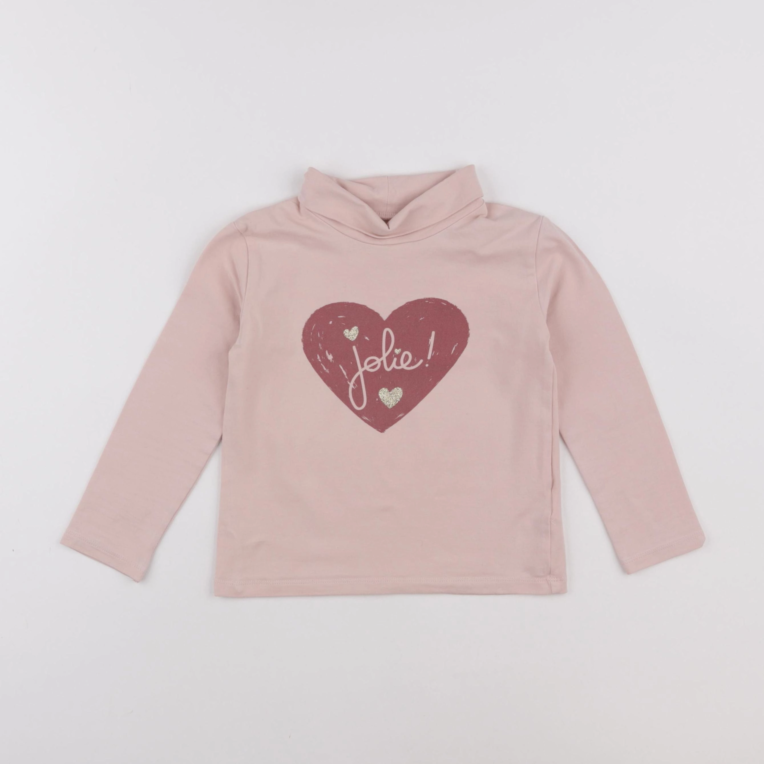 Vertbaudet - sous-pull rose - 5 ans