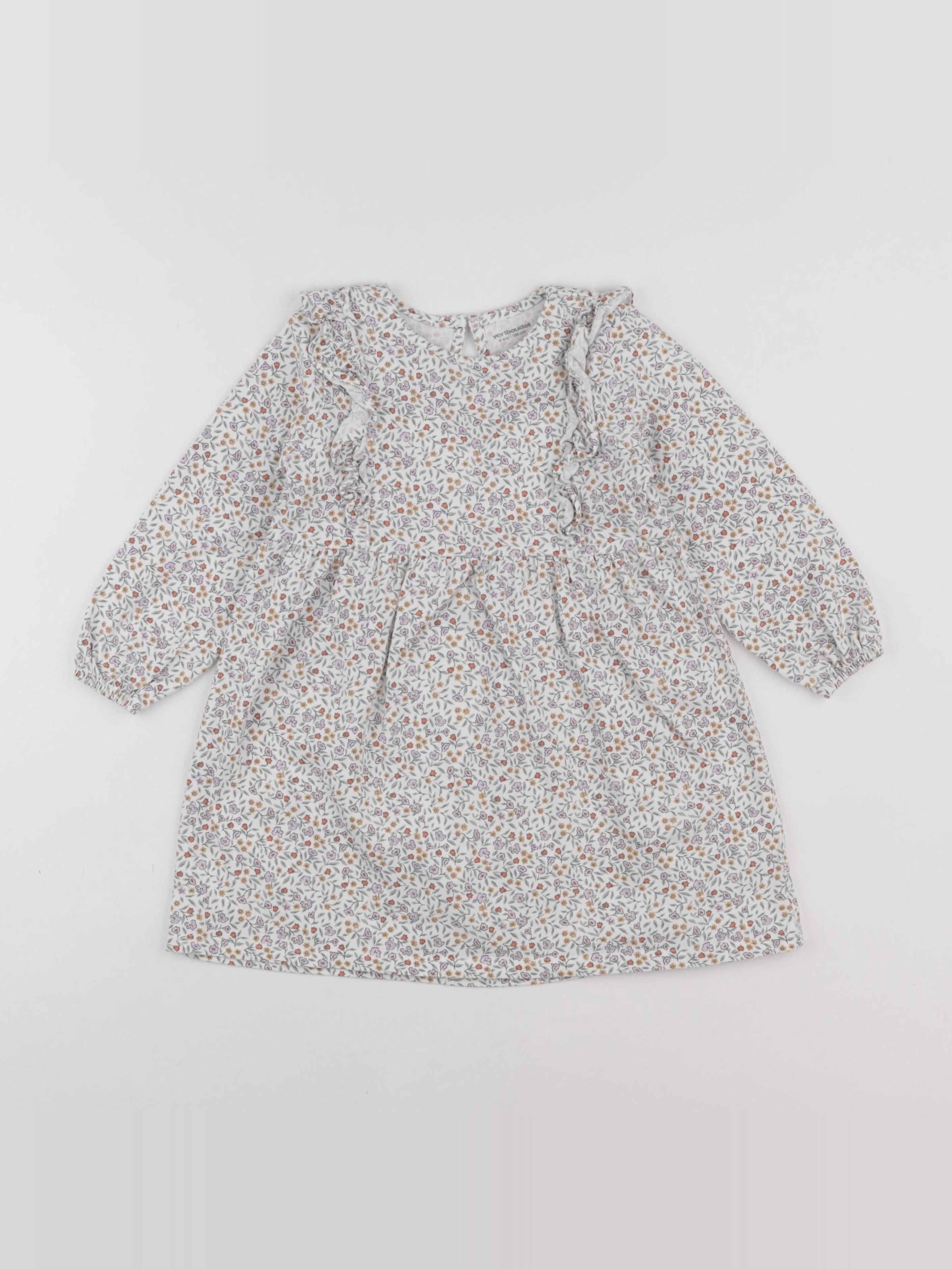 Vertbaudet - robe multicolore - 4 ans