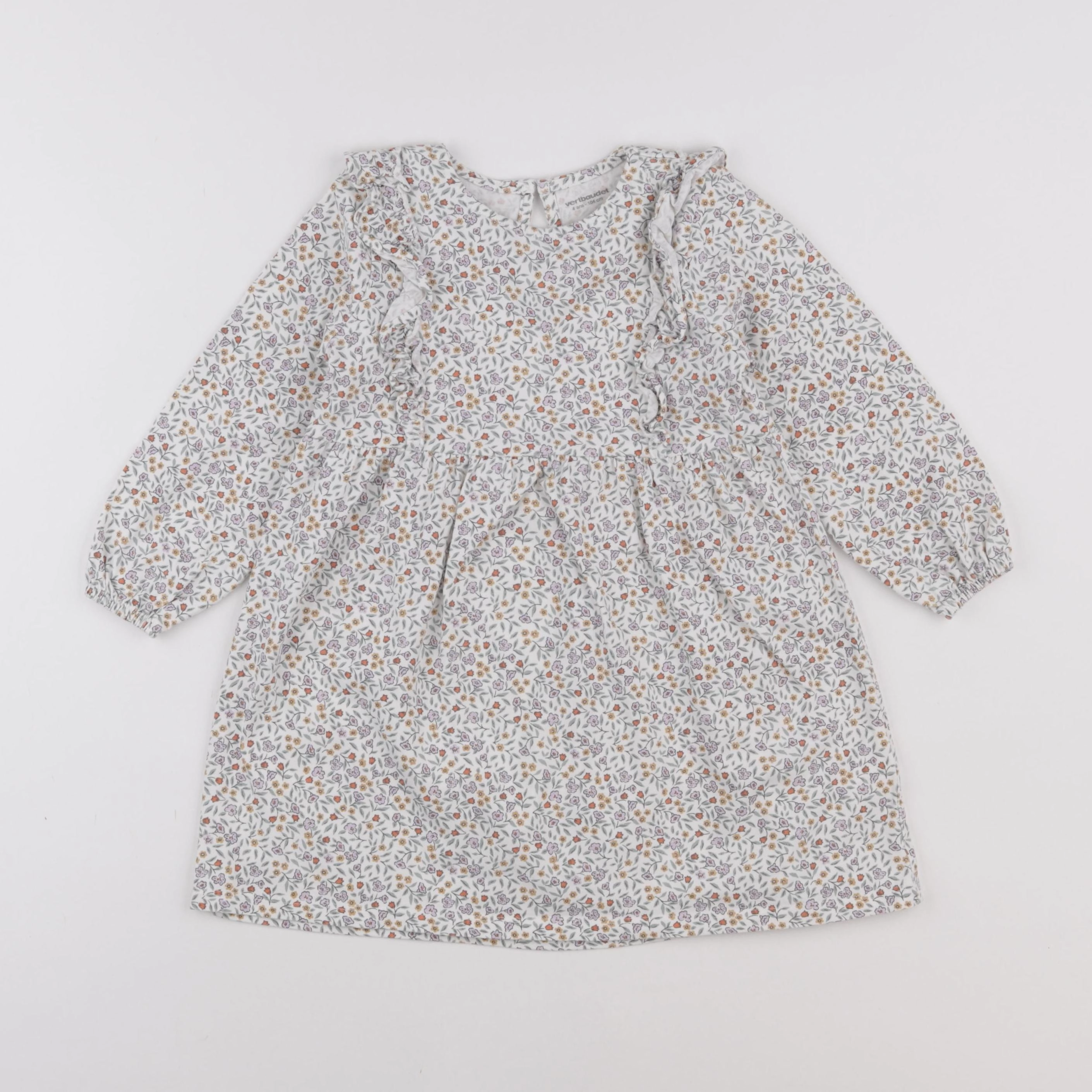 Vertbaudet - robe multicolore - 4 ans