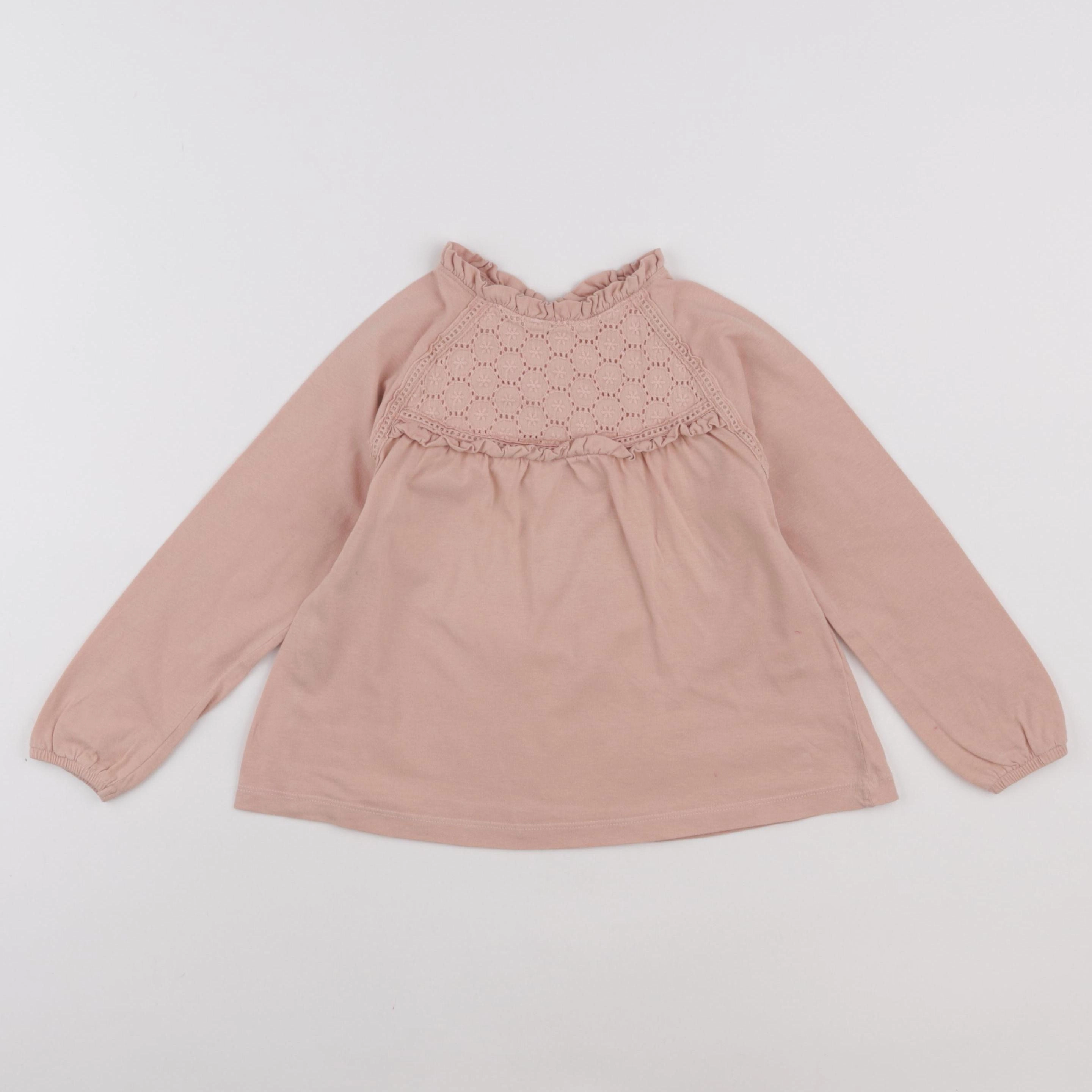 Vertbaudet - tee-shirt rose - 5 ans