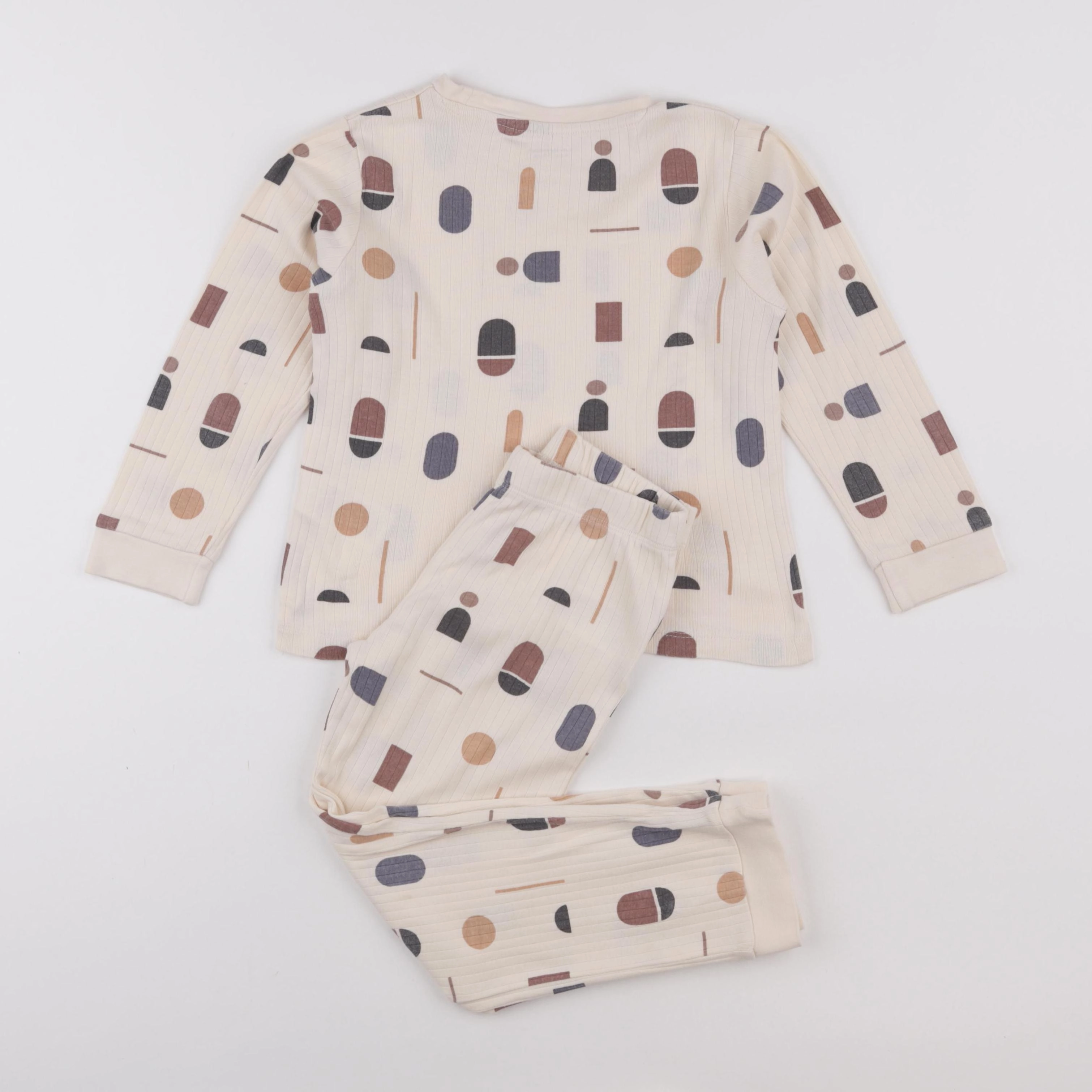 Vertbaudet - pyjama coton beige - 6 ans